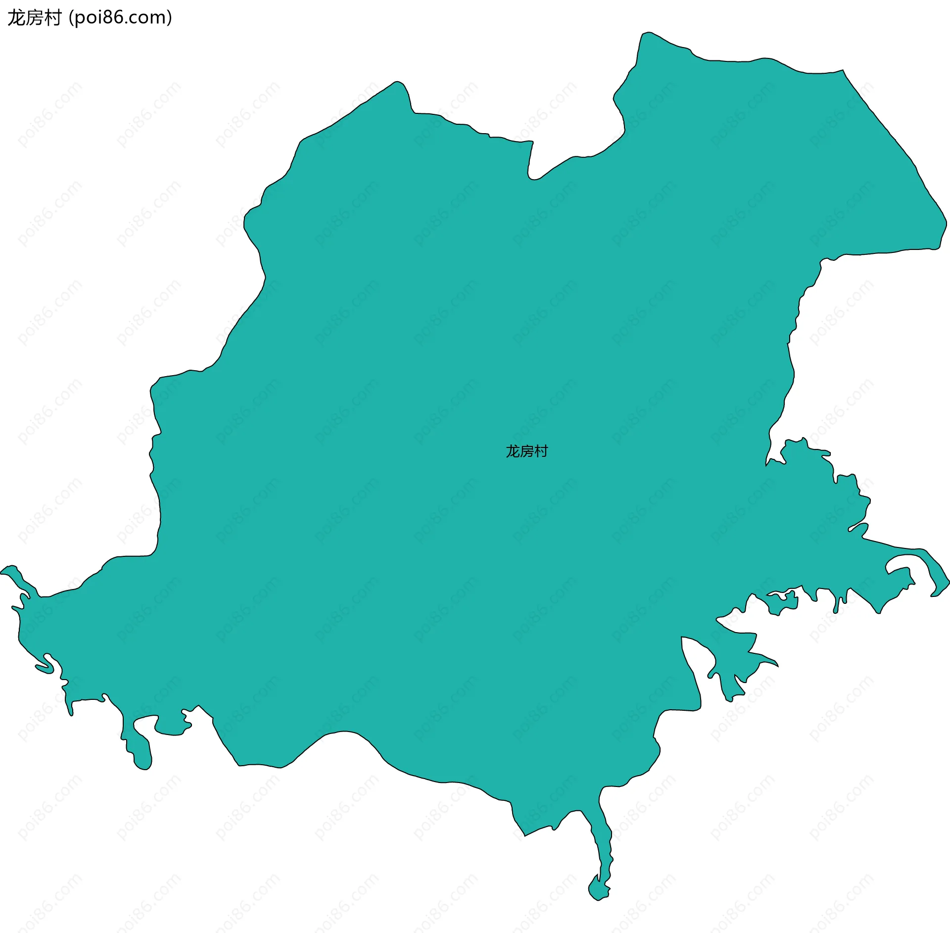 龙房村边界地图