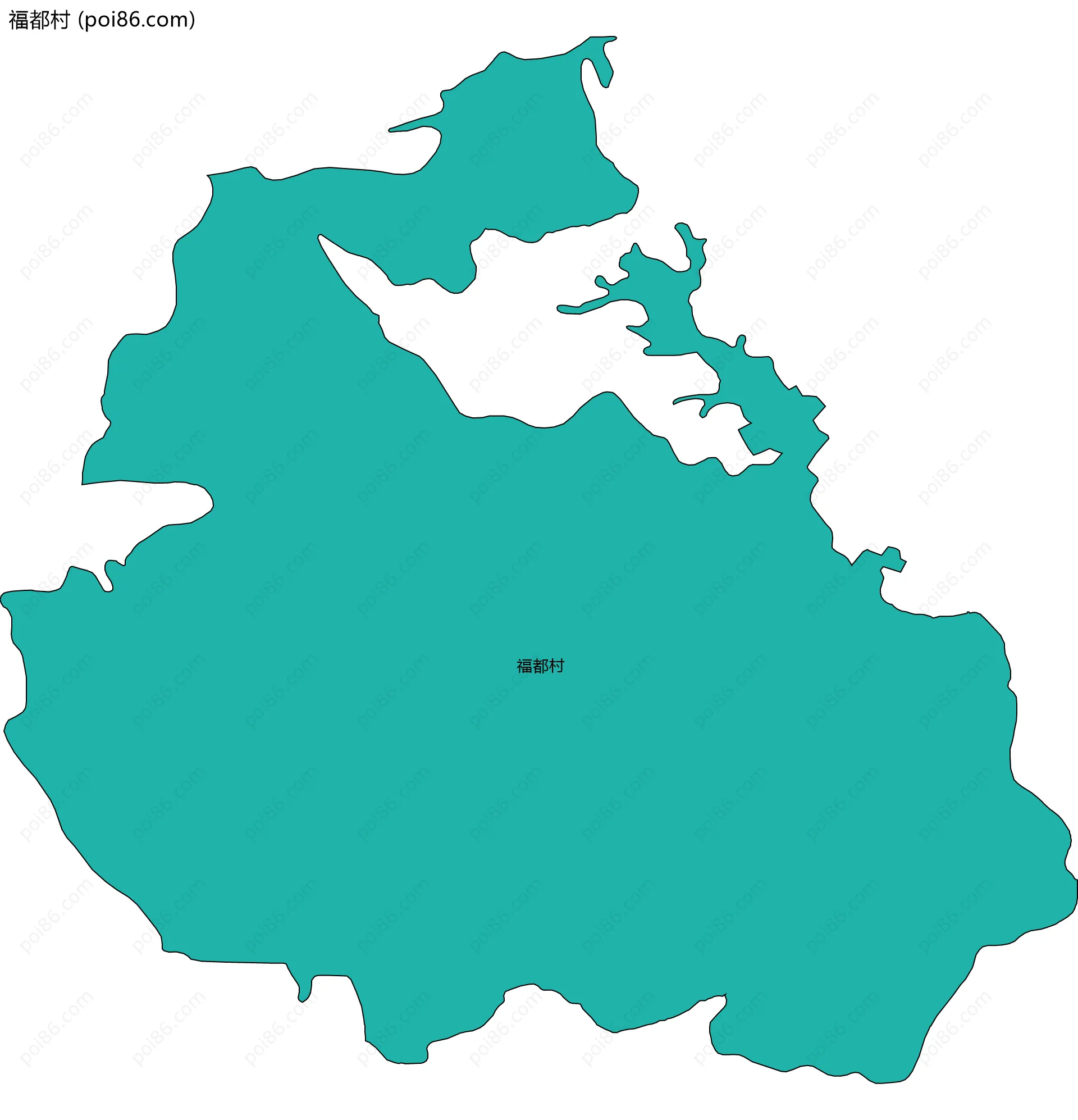 福都村边界地图