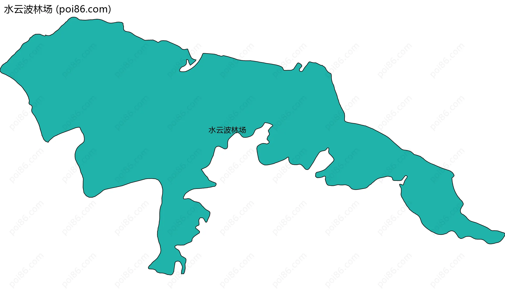 水云波林场边界地图