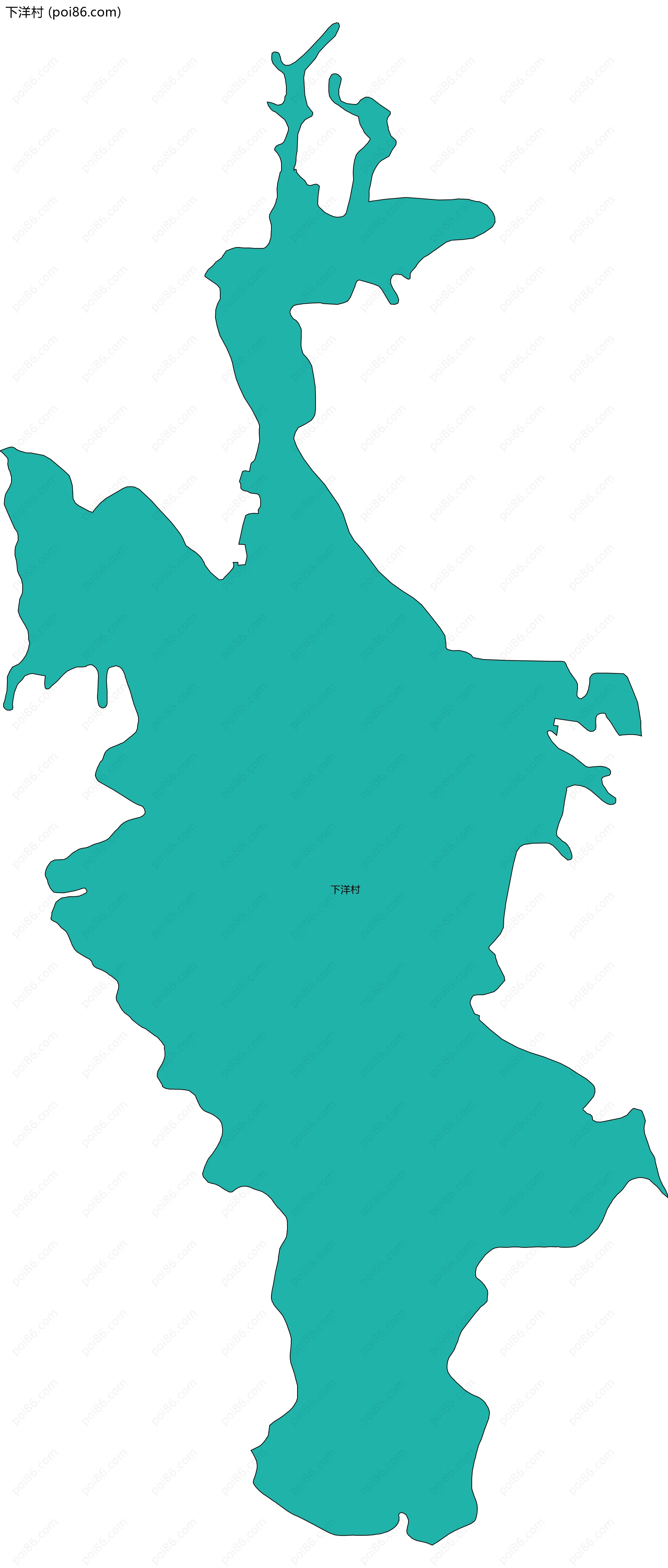 下洋村边界地图