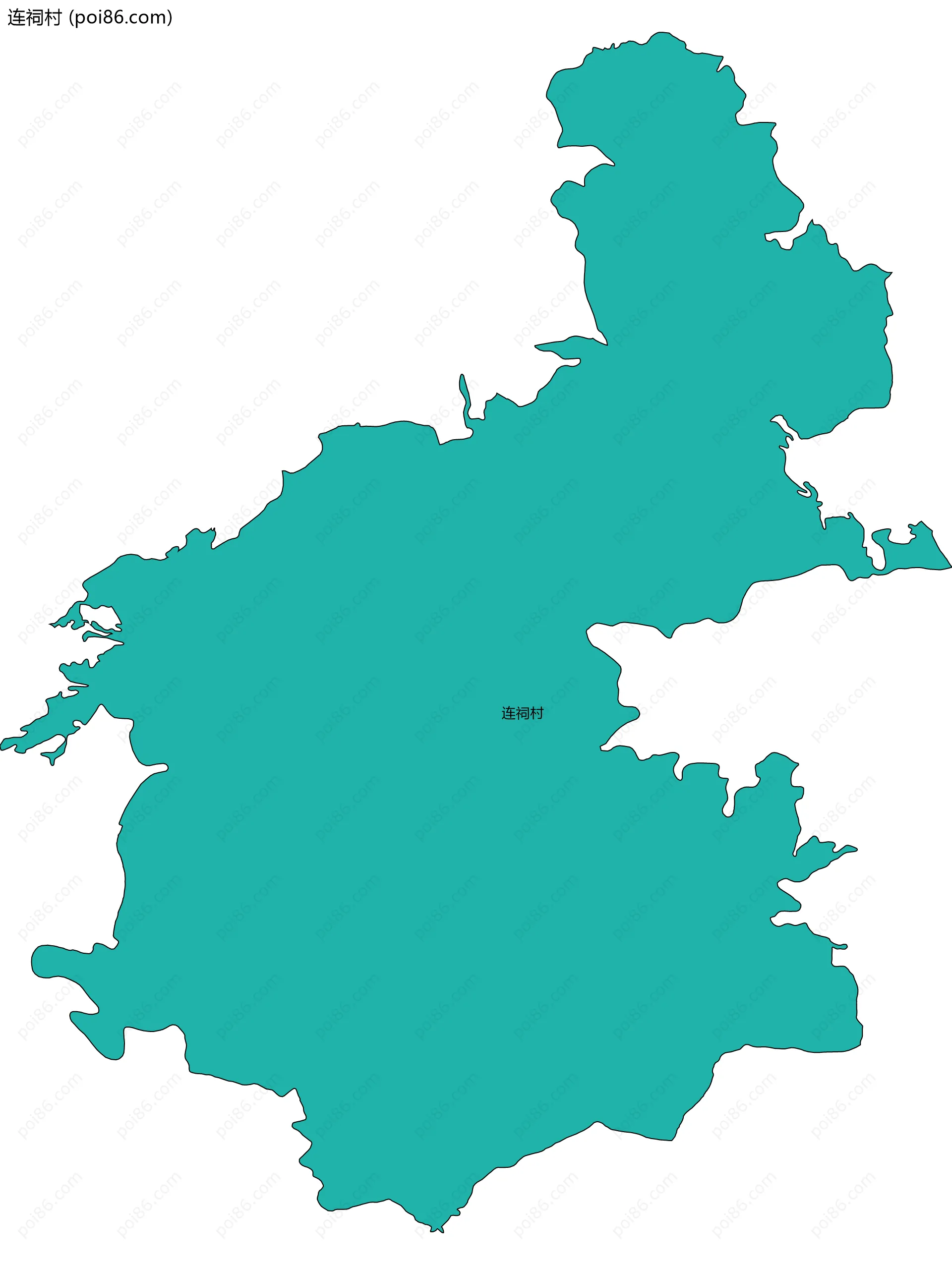 连祠村边界地图