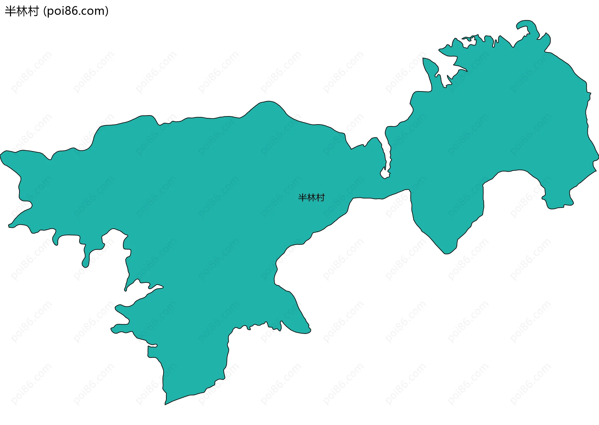 半林村边界地图