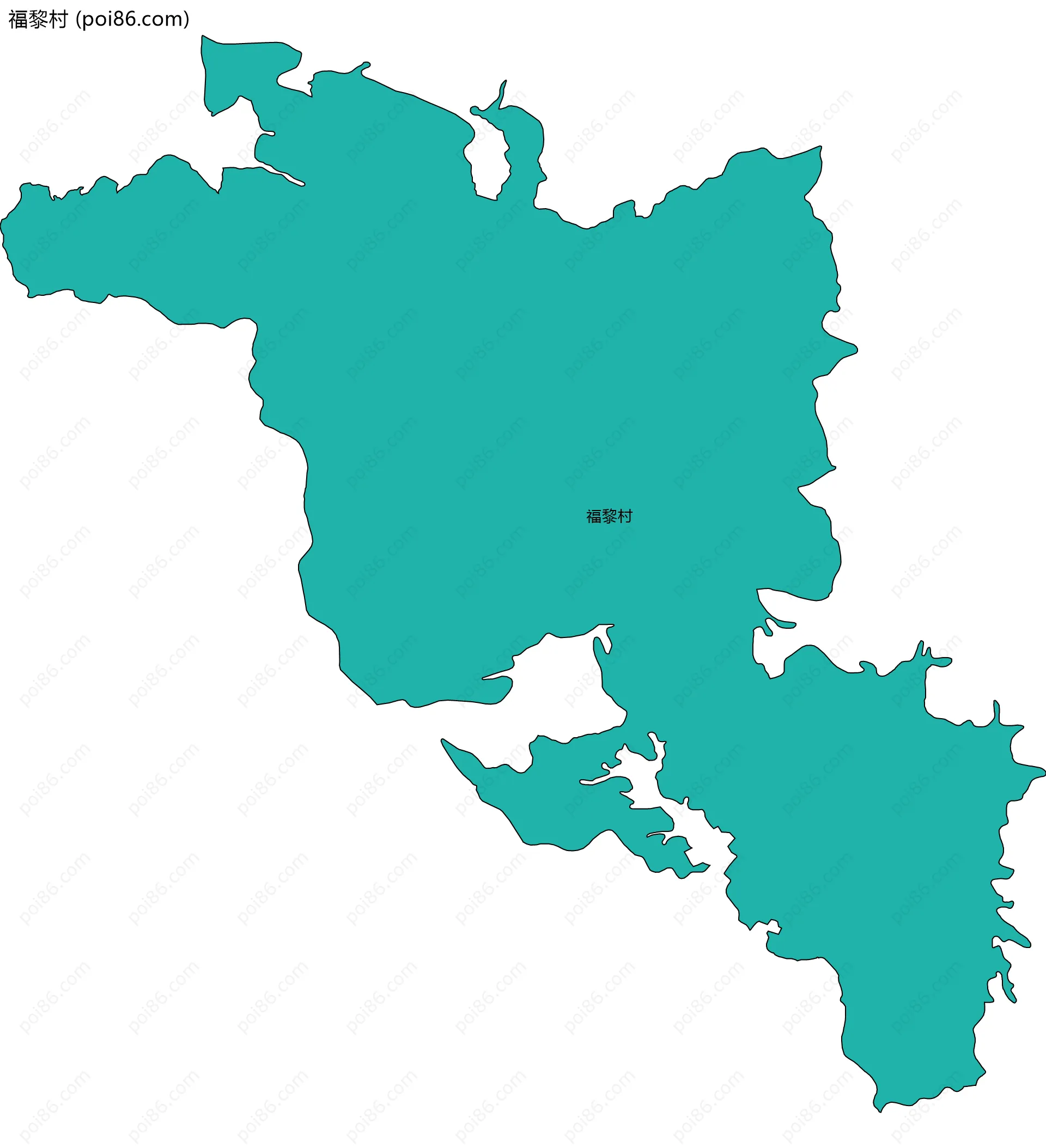 福黎村边界地图