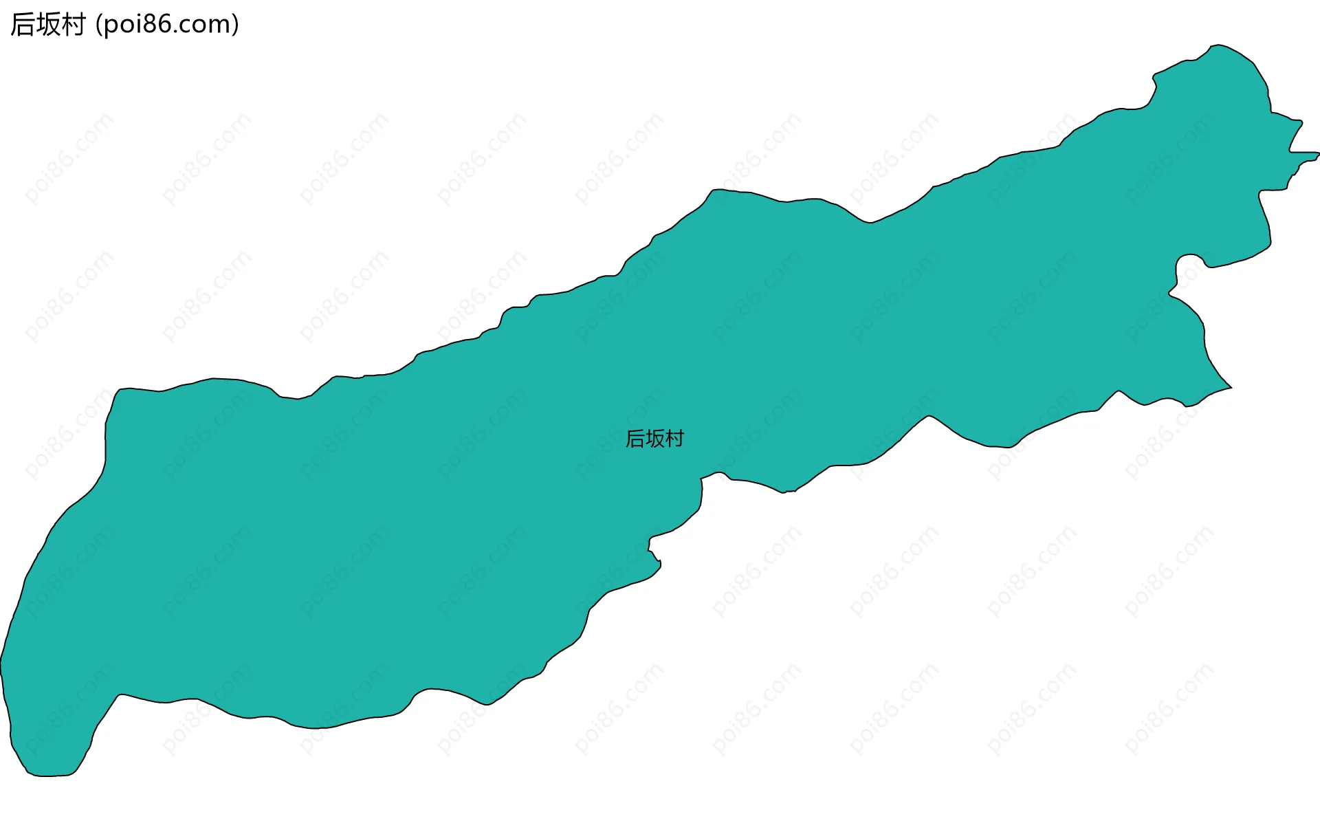 后坂村边界地图