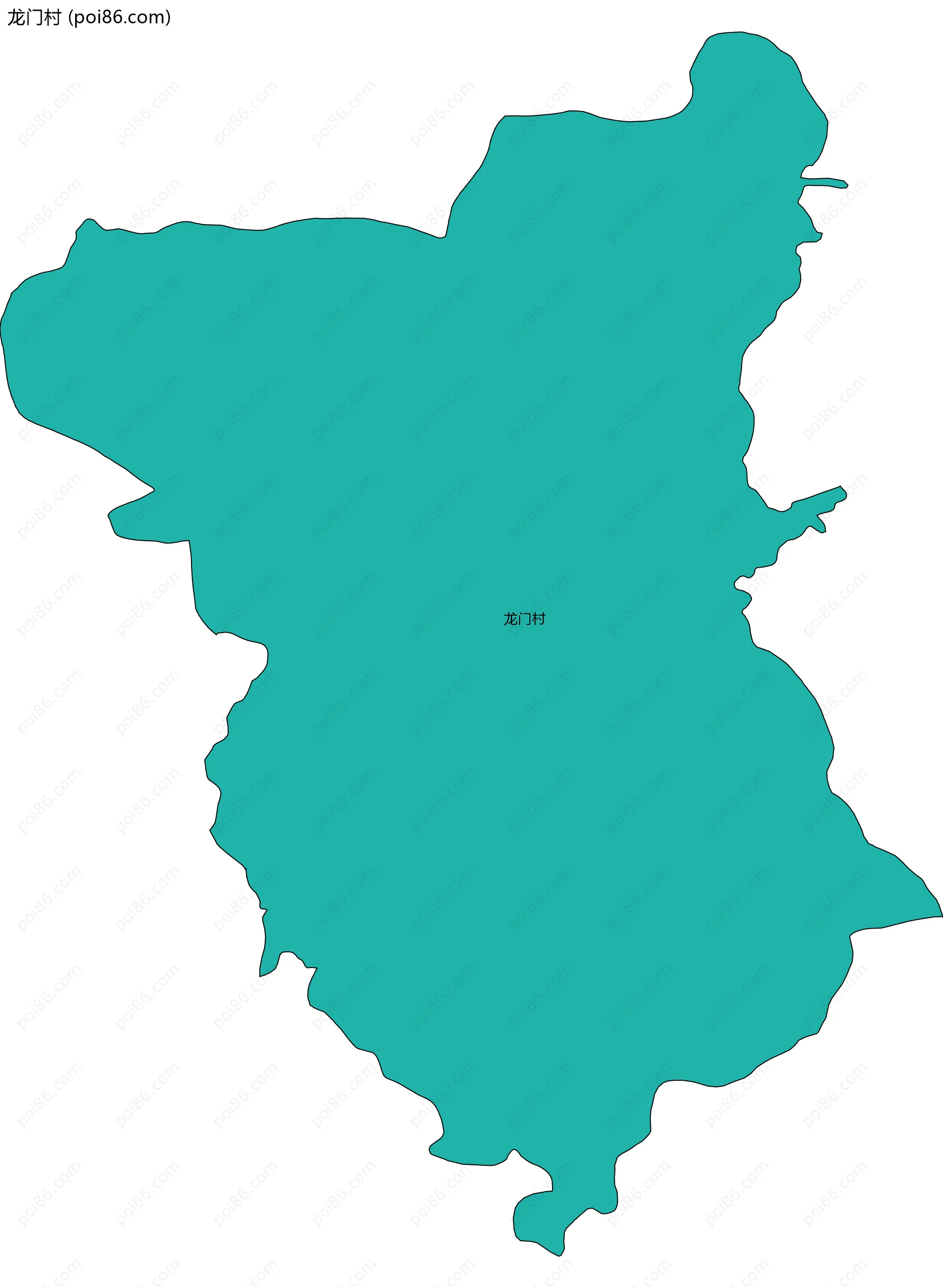 龙门村边界地图