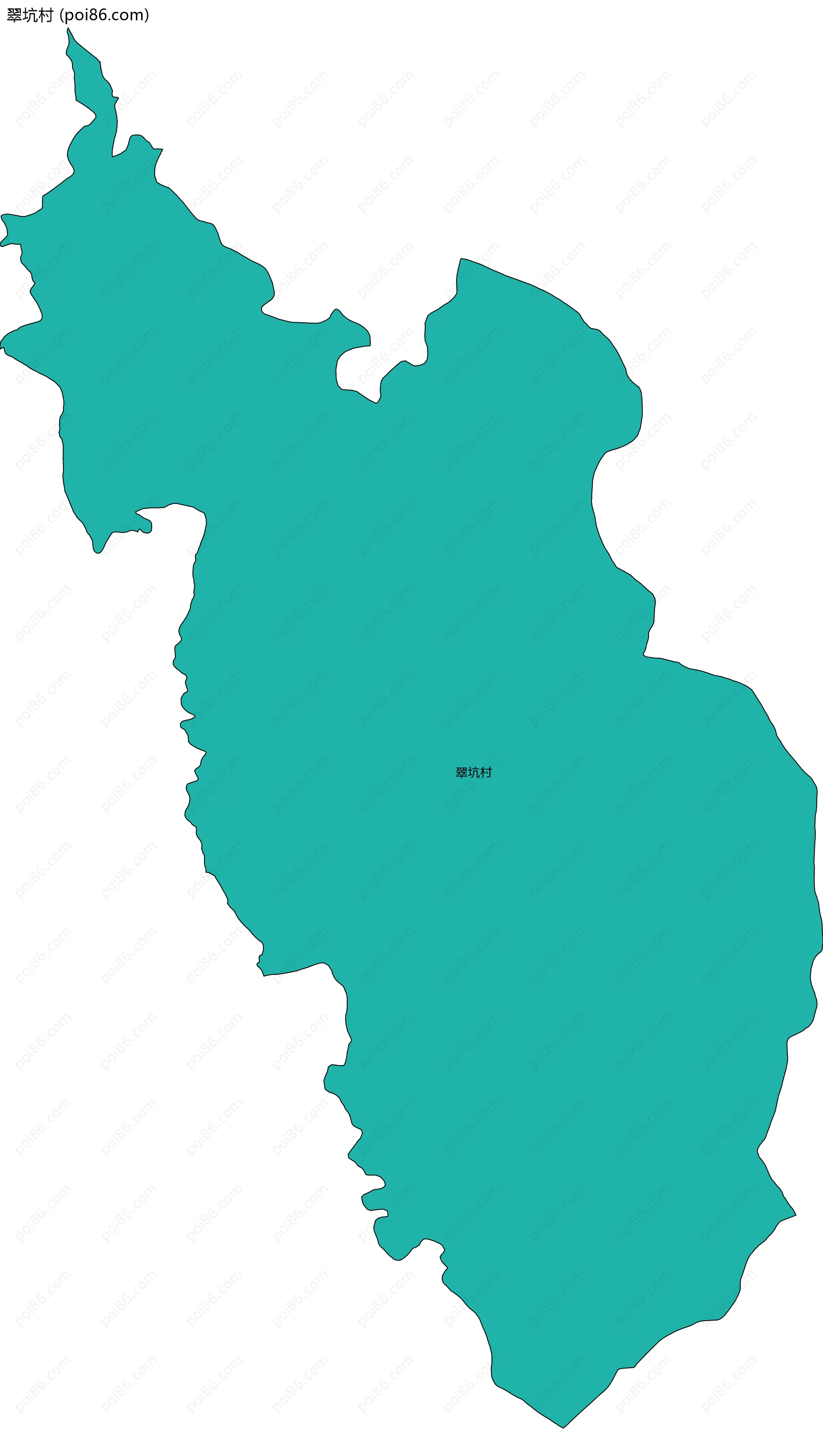 翠坑村边界地图