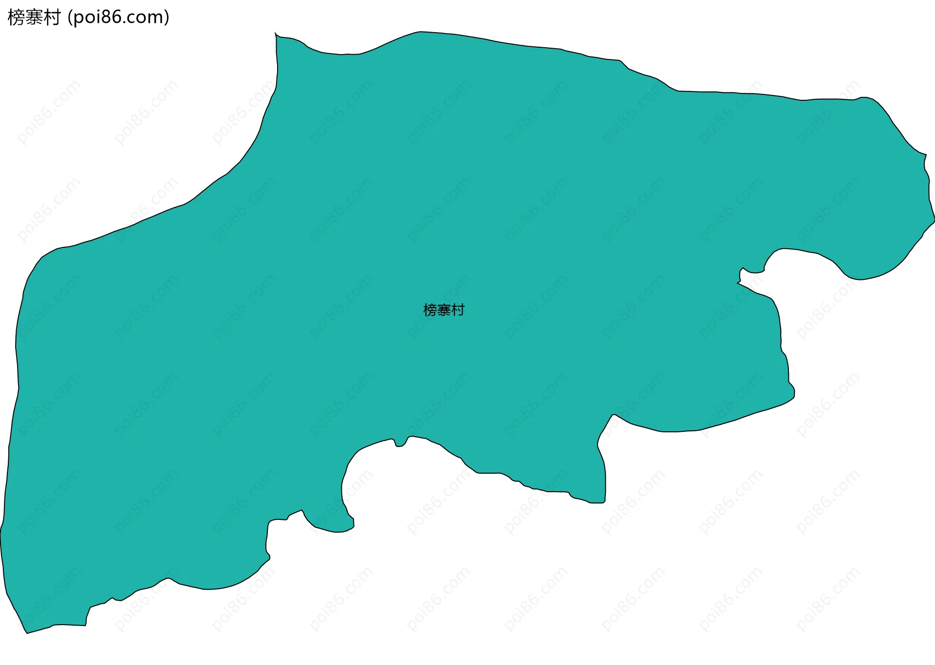 榜寨村边界地图