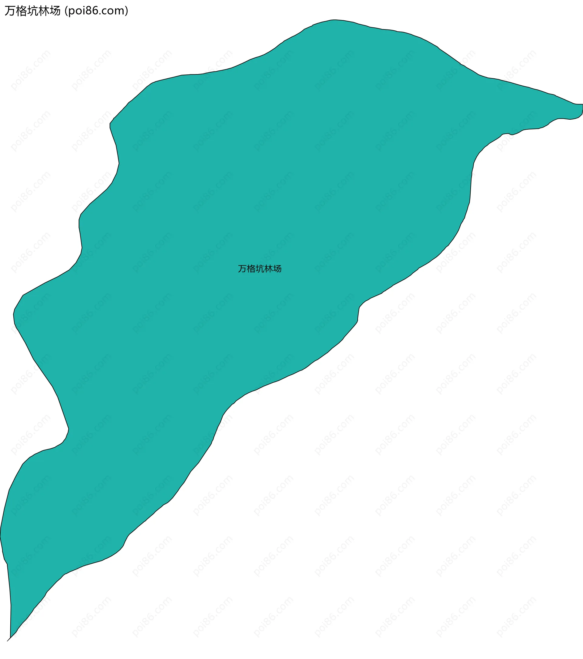 万格坑林场边界地图