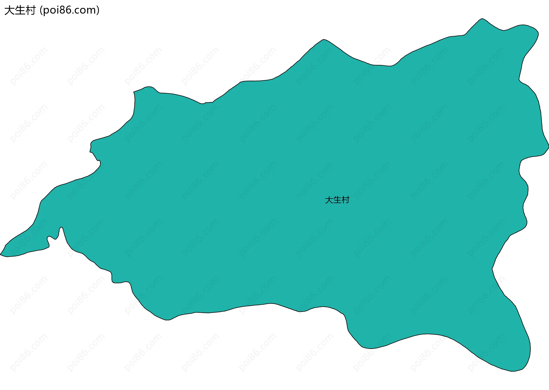 大生村边界地图