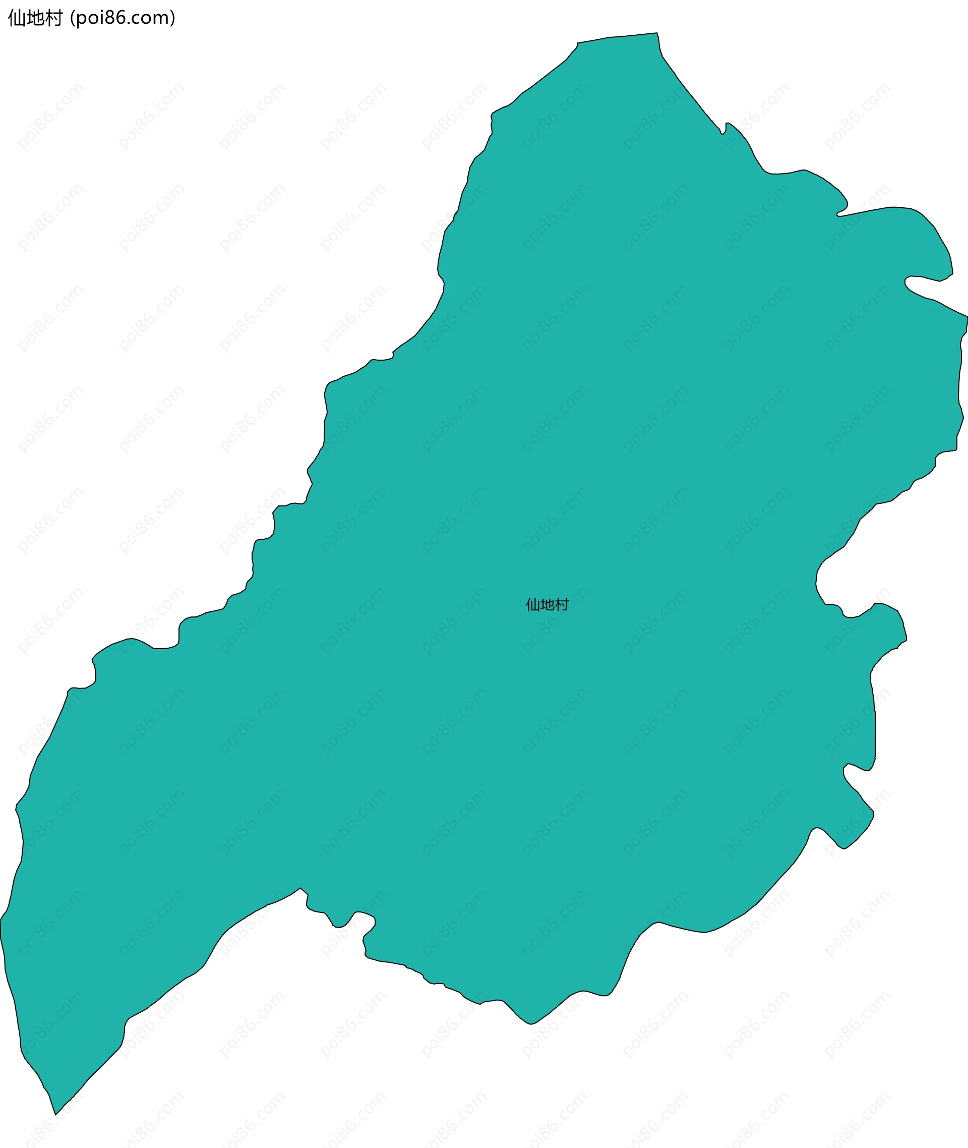 仙地村边界地图