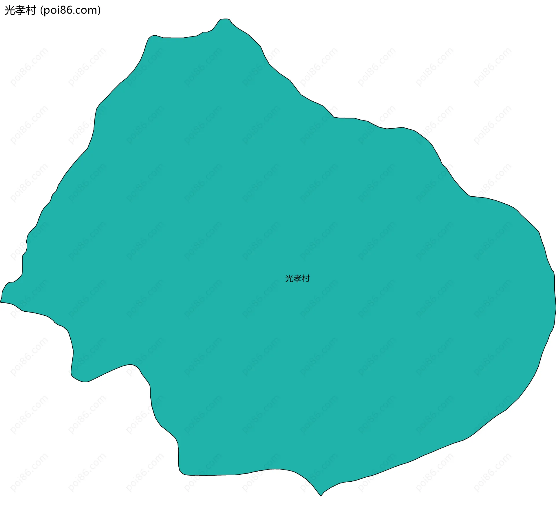 光孝村边界地图