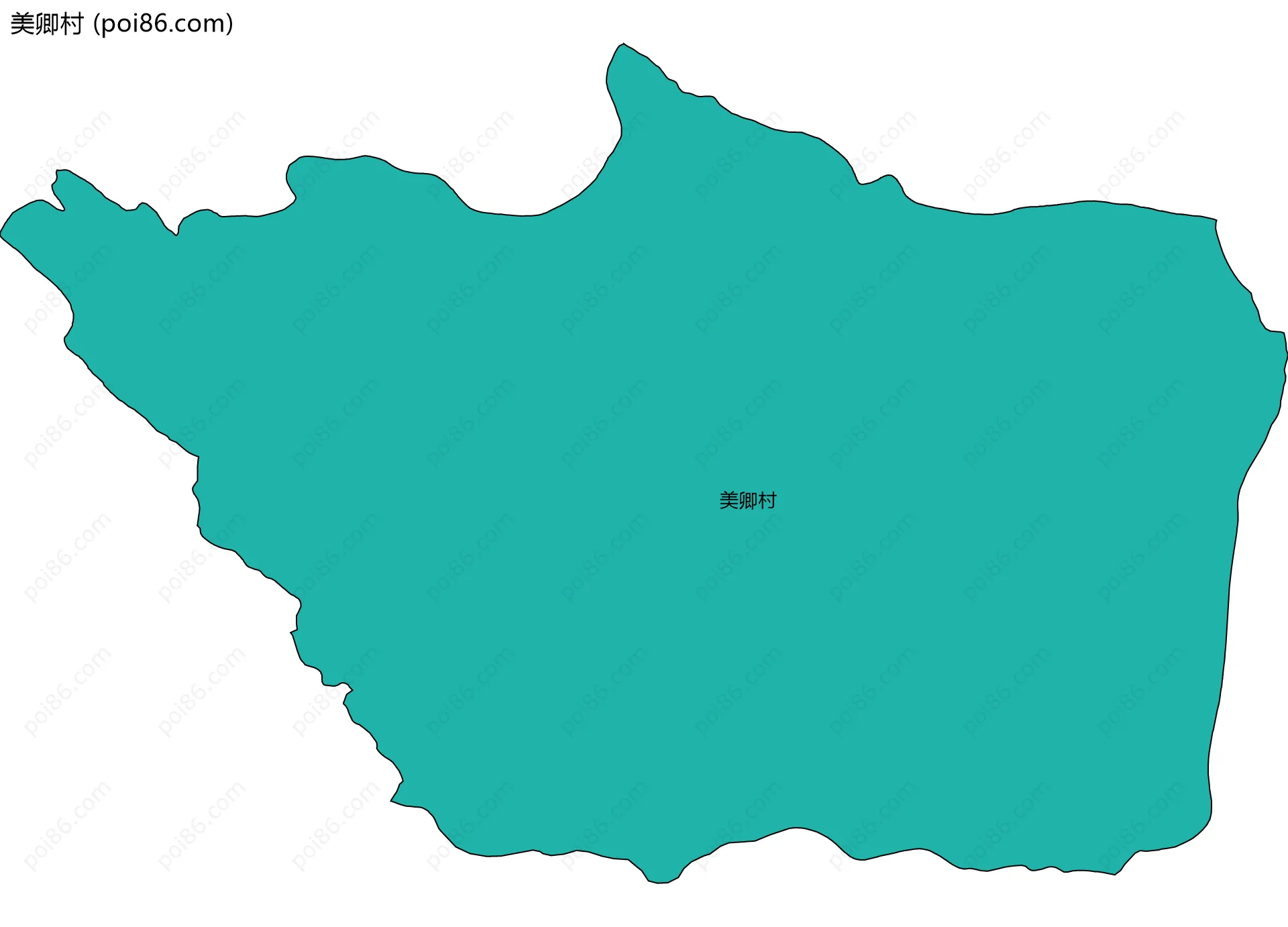 美卿村边界地图