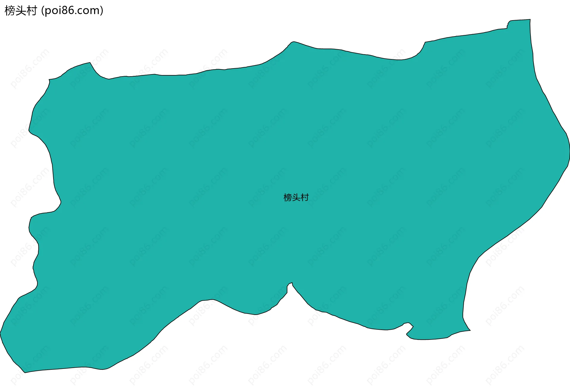 榜头村边界地图