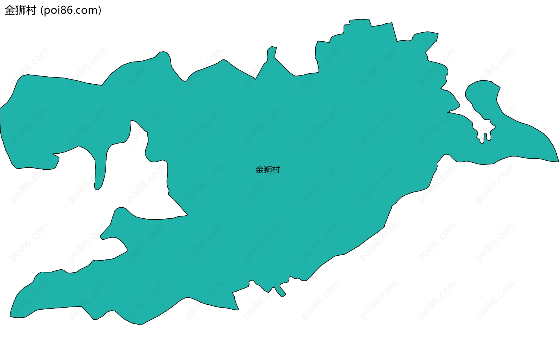 金狮村边界地图