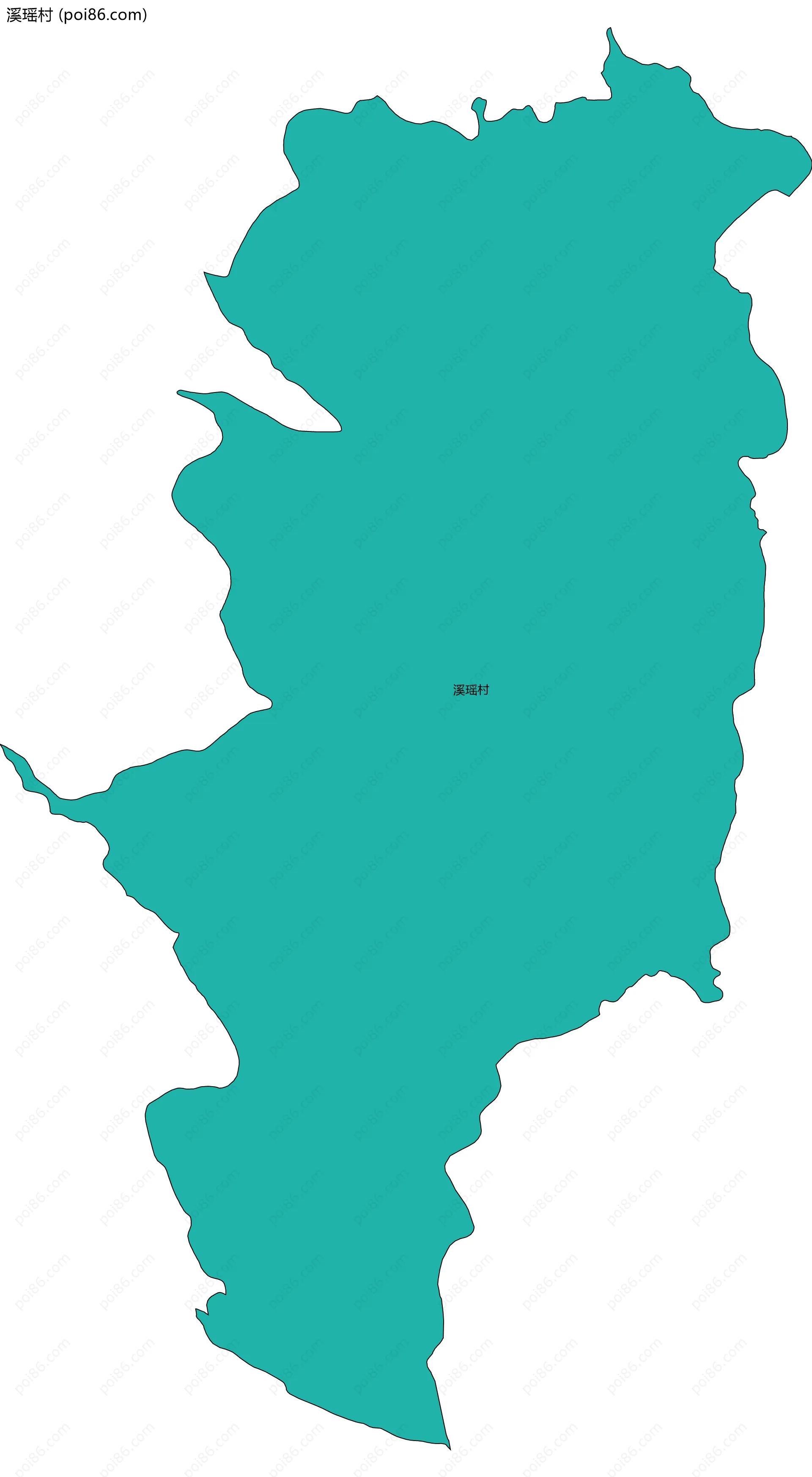 溪瑶村边界地图