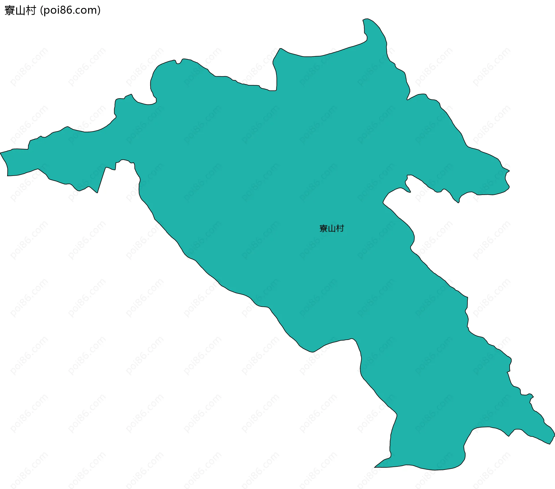 寮山村边界地图