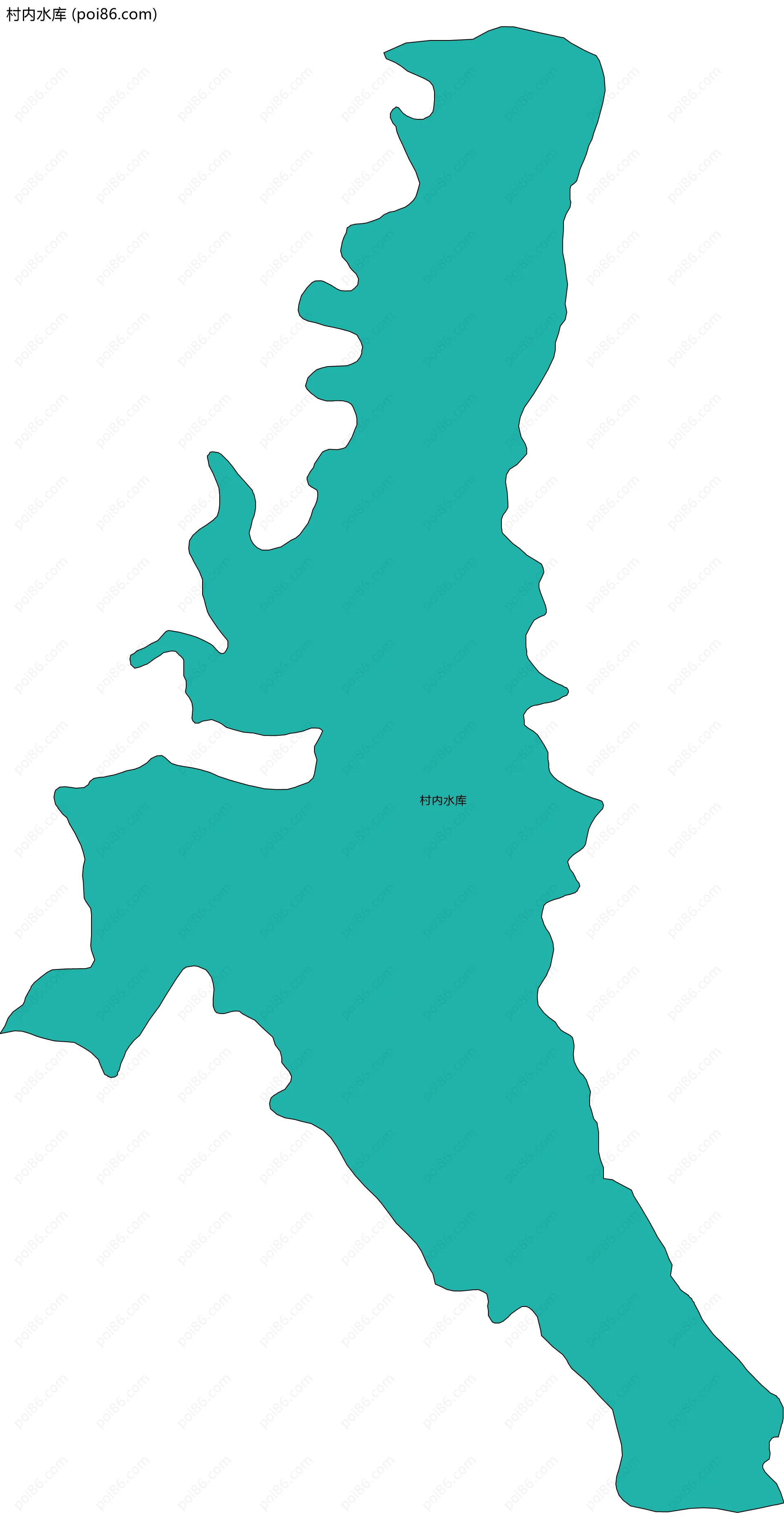 村内水库边界地图