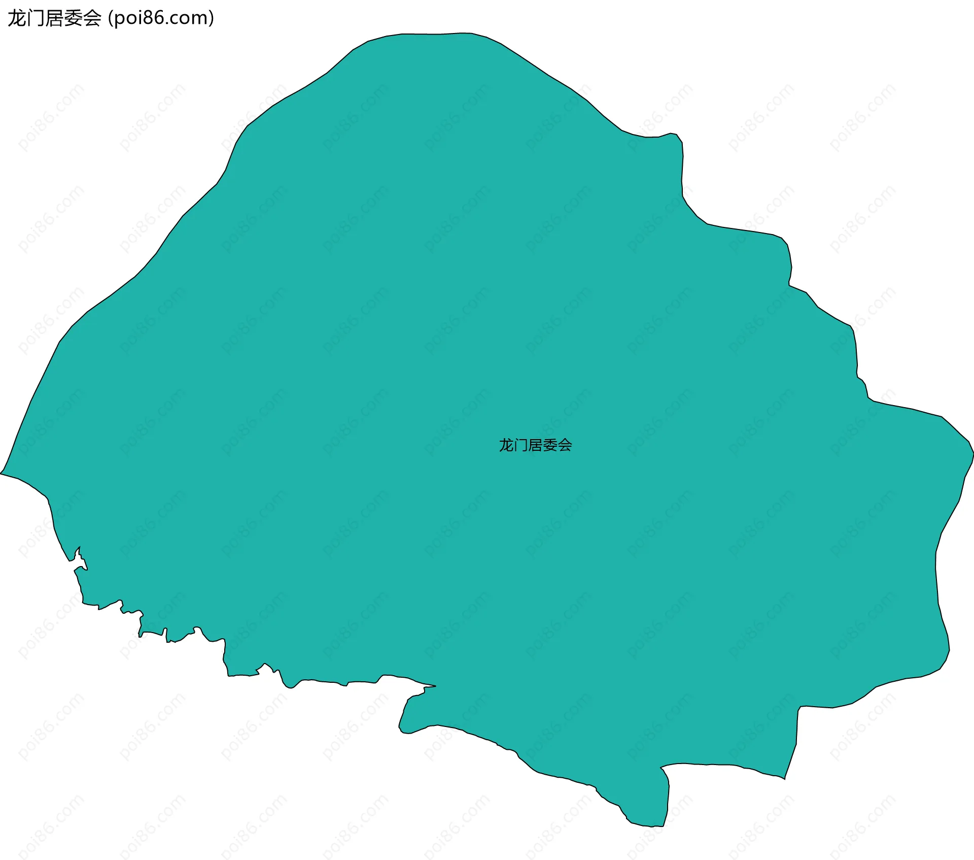 龙门居委会边界地图