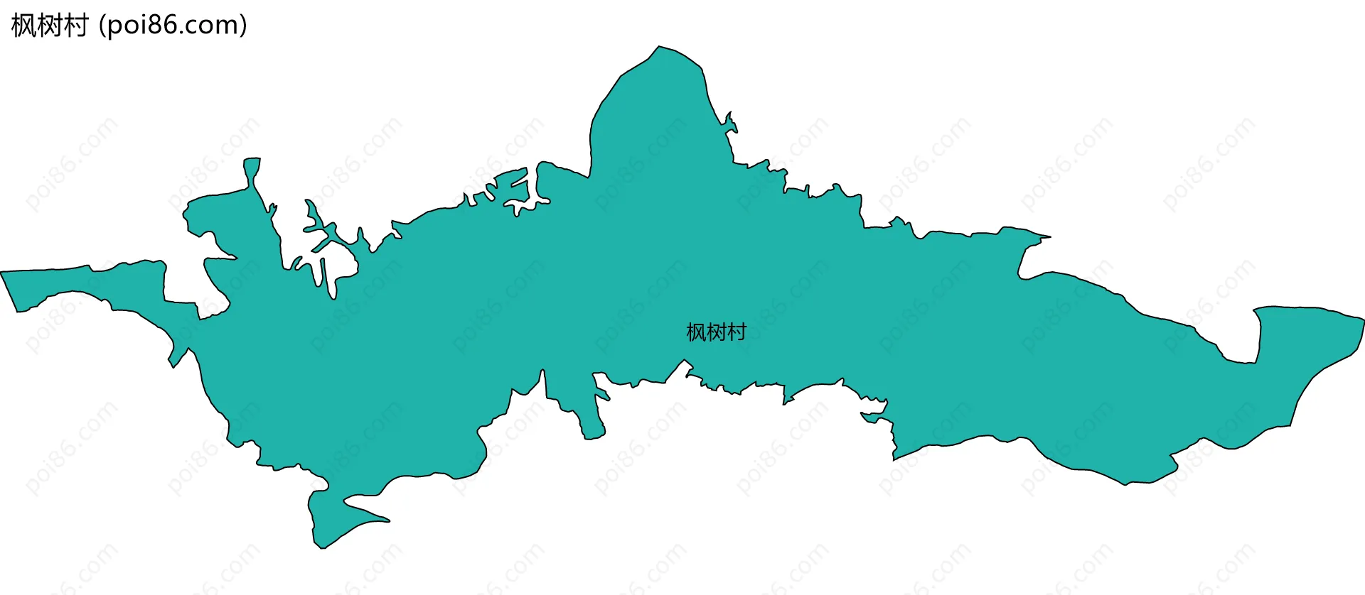 枫树村边界地图