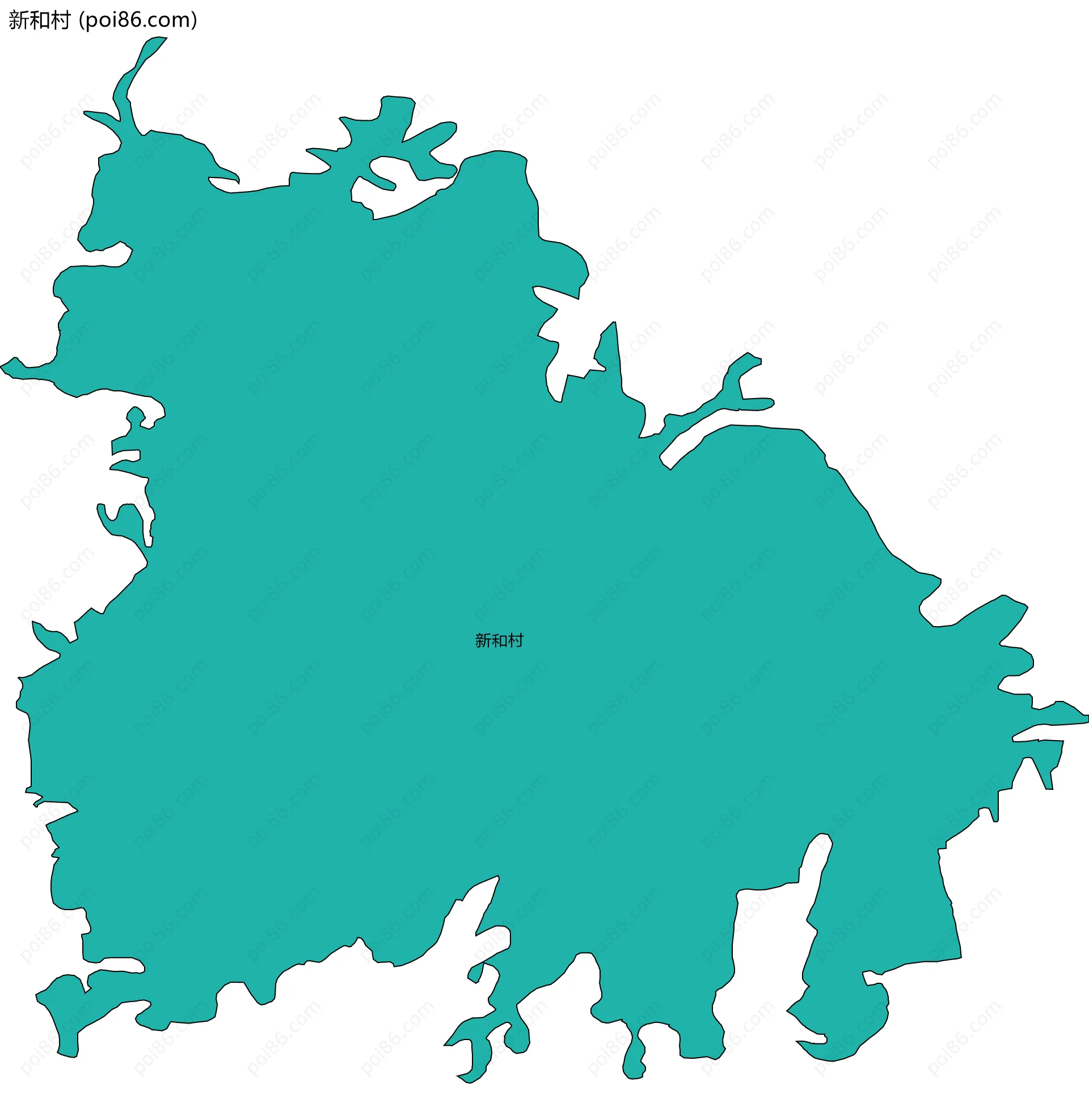 新和村边界地图
