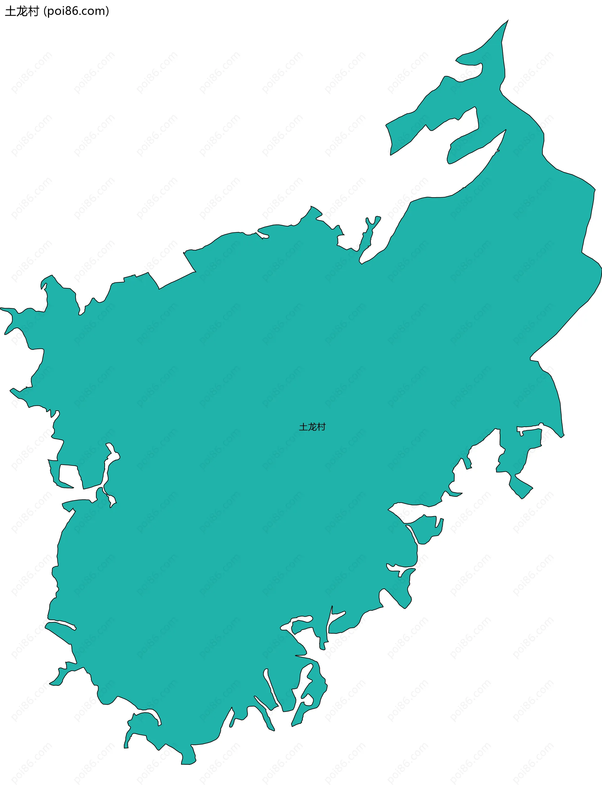 土龙村边界地图