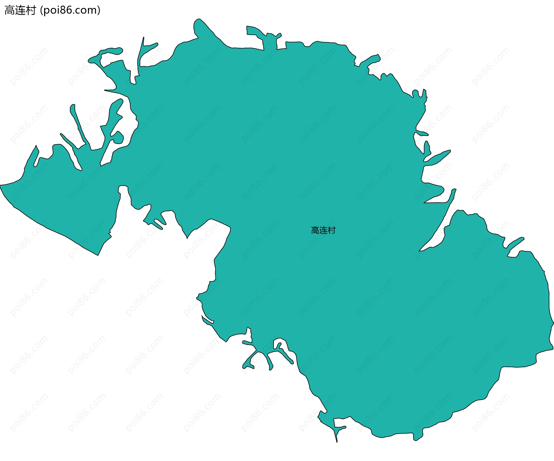 高连村边界地图