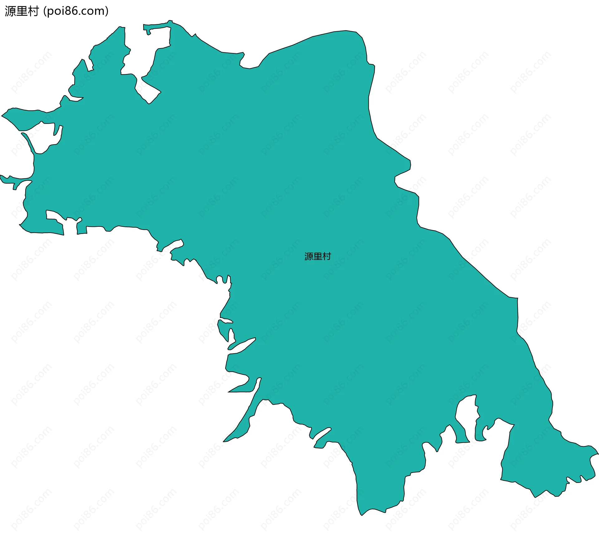 源里村边界地图