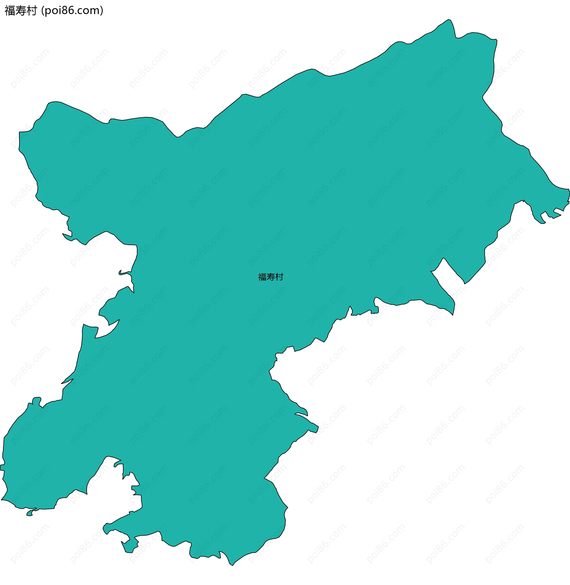 福寿村边界地图