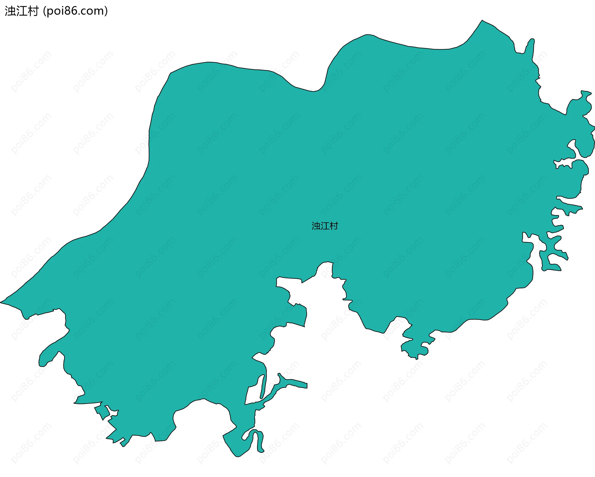 浊江村边界地图