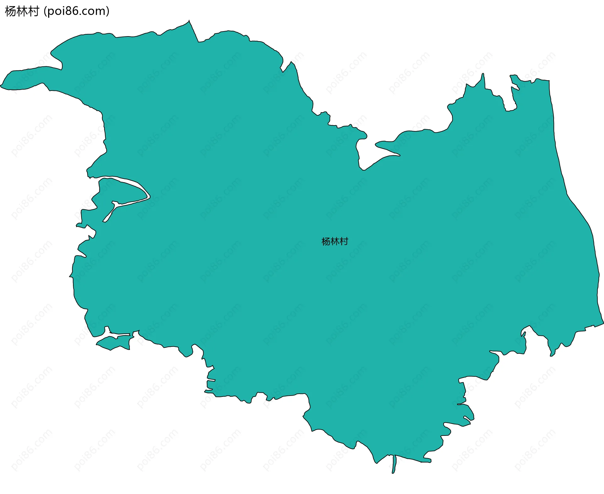 杨林村边界地图