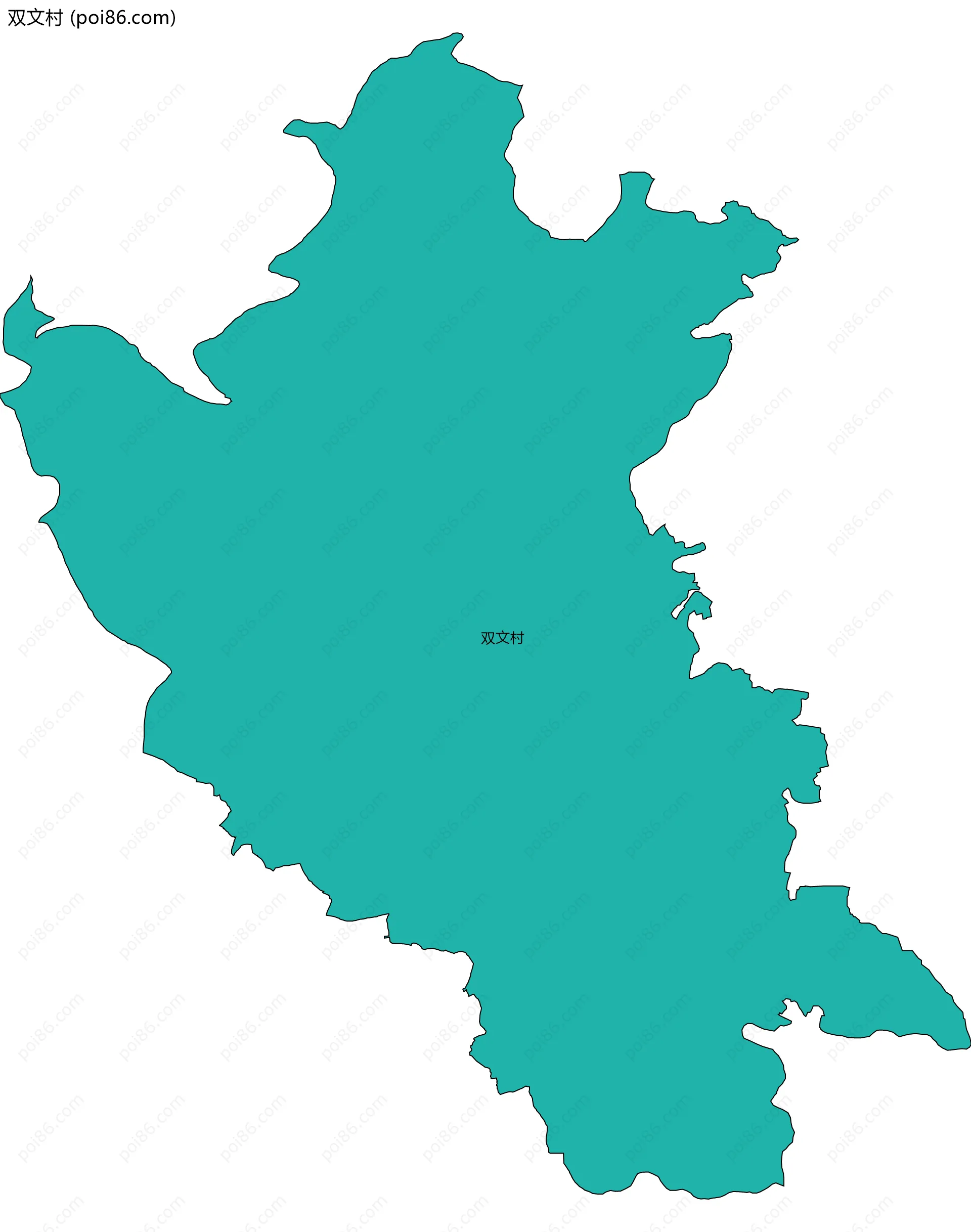 双文村边界地图