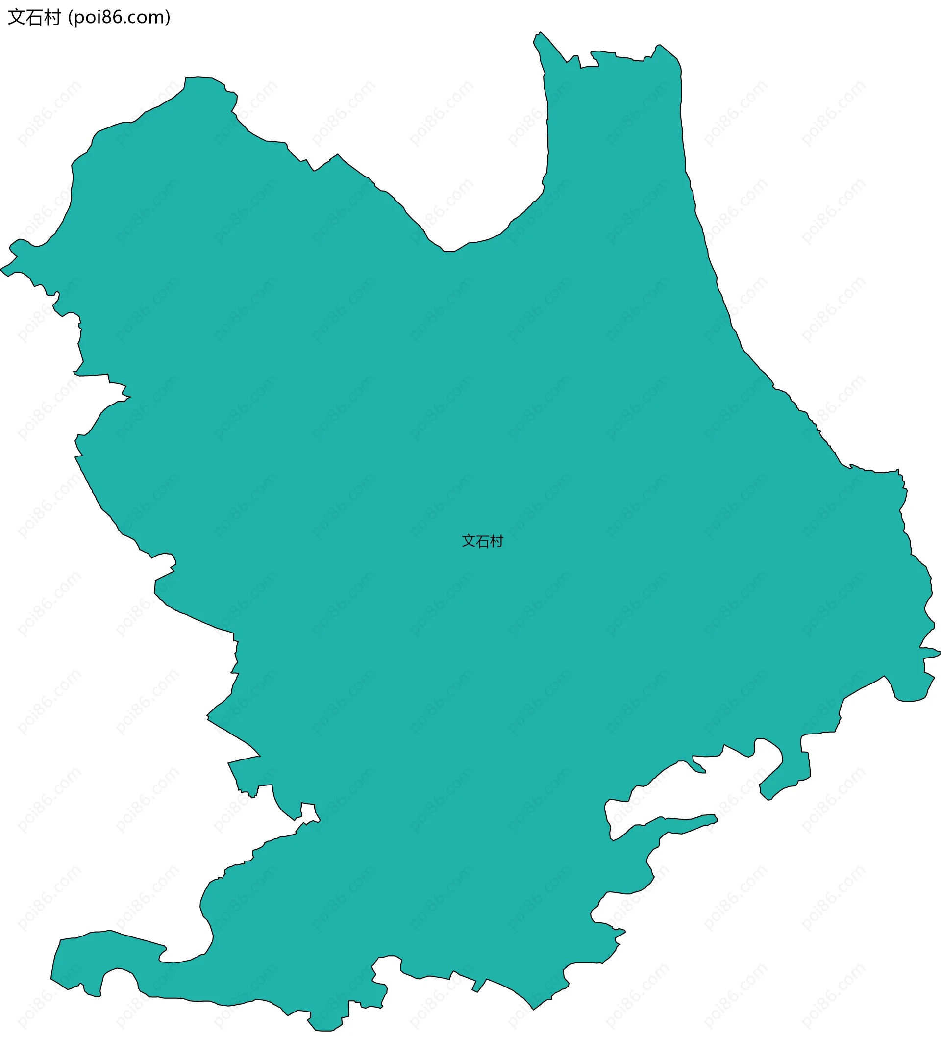 文石村边界地图