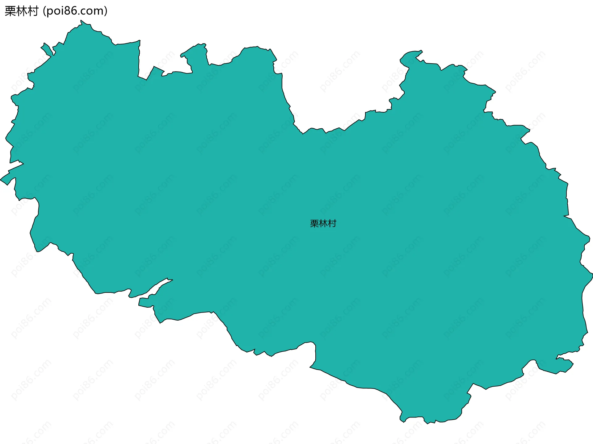 栗林村边界地图