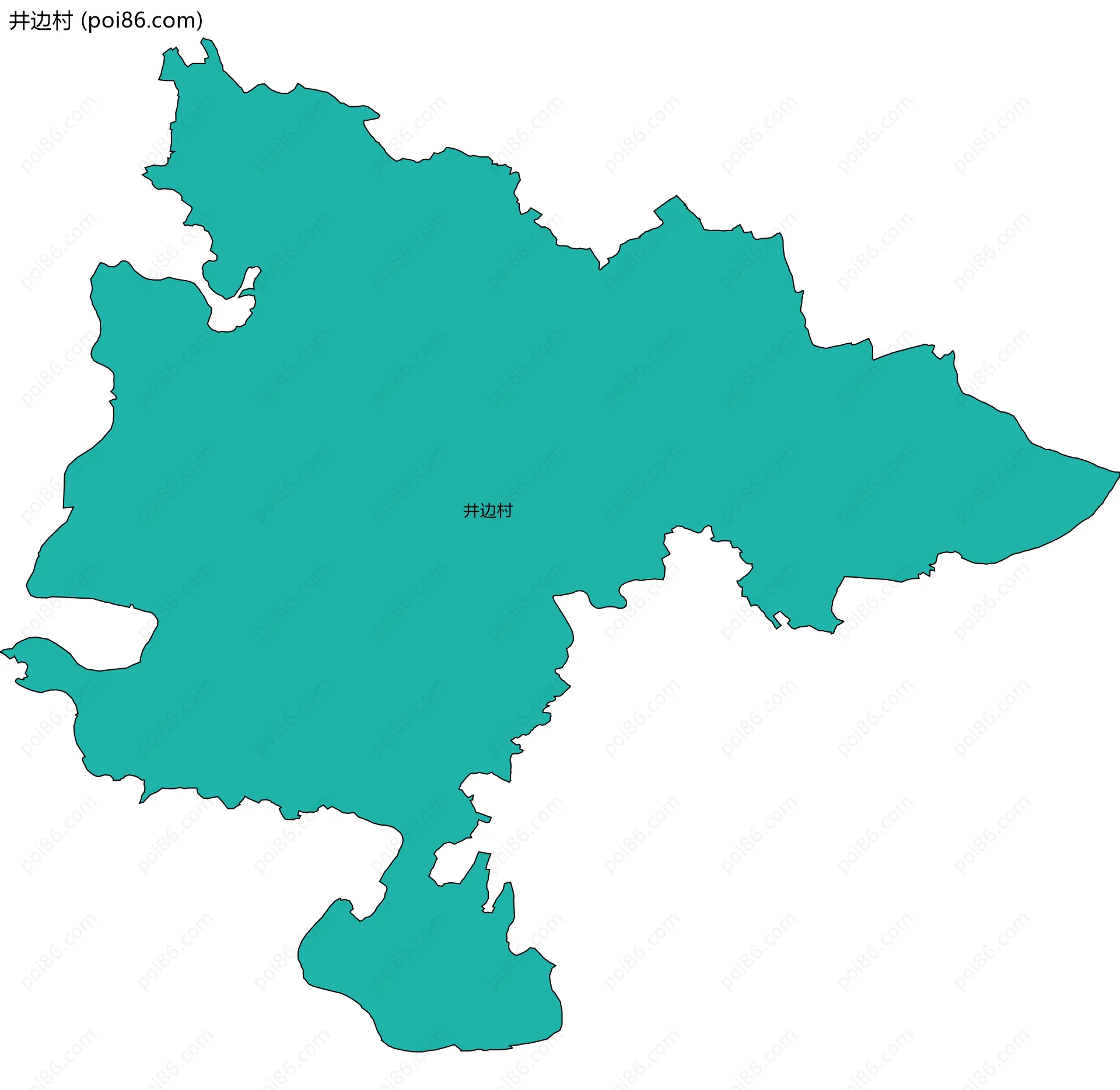 井边村边界地图