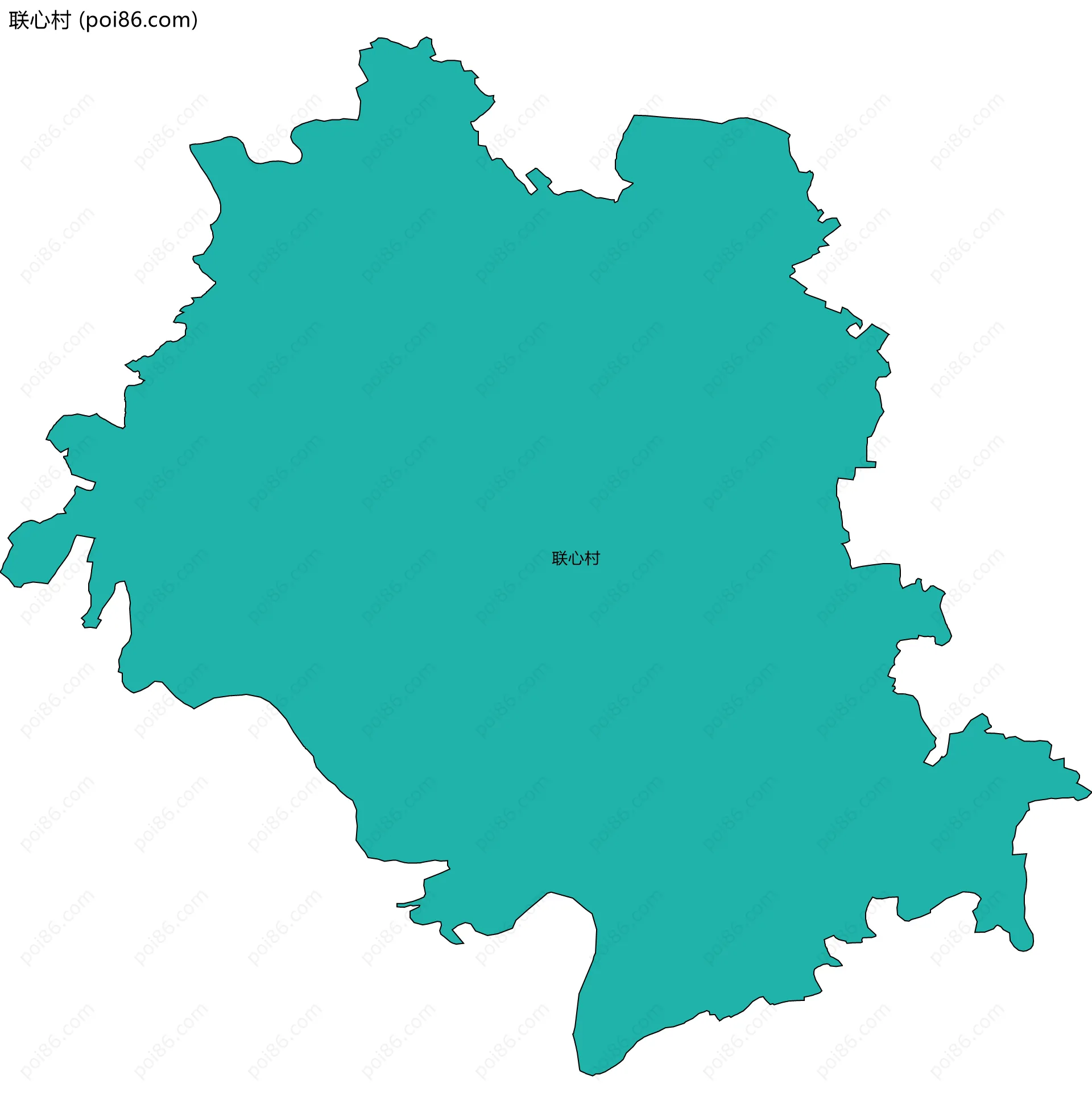 联心村边界地图