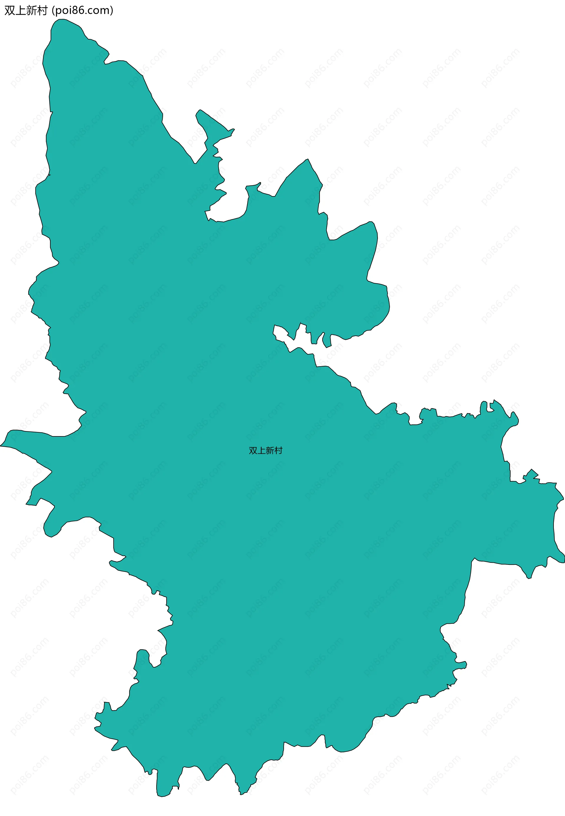 双上新村边界地图