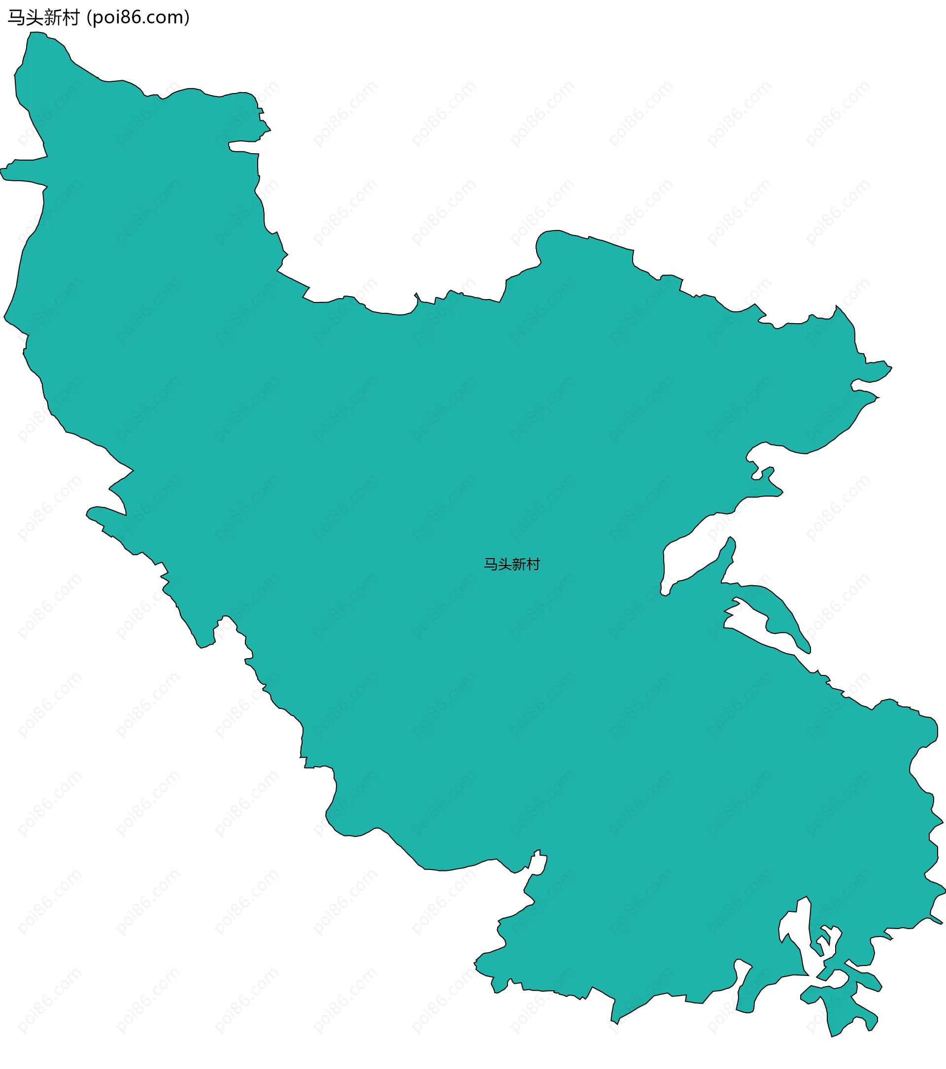 马头新村边界地图