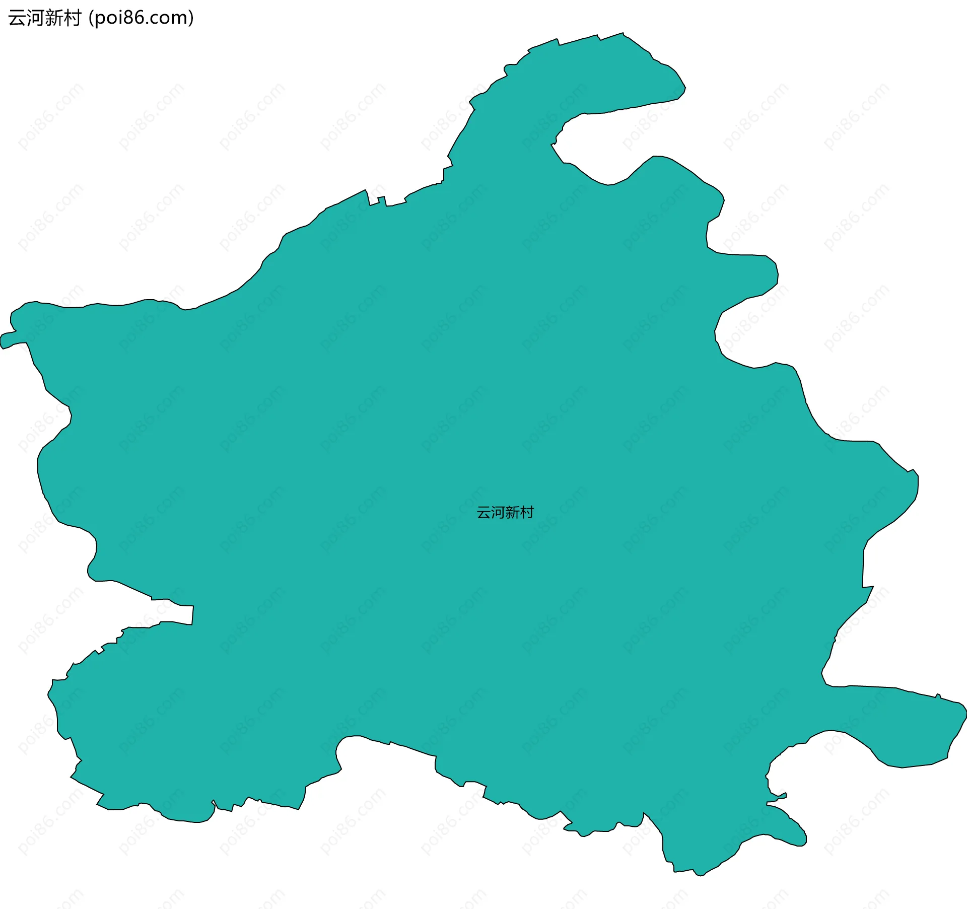 云河新村边界地图
