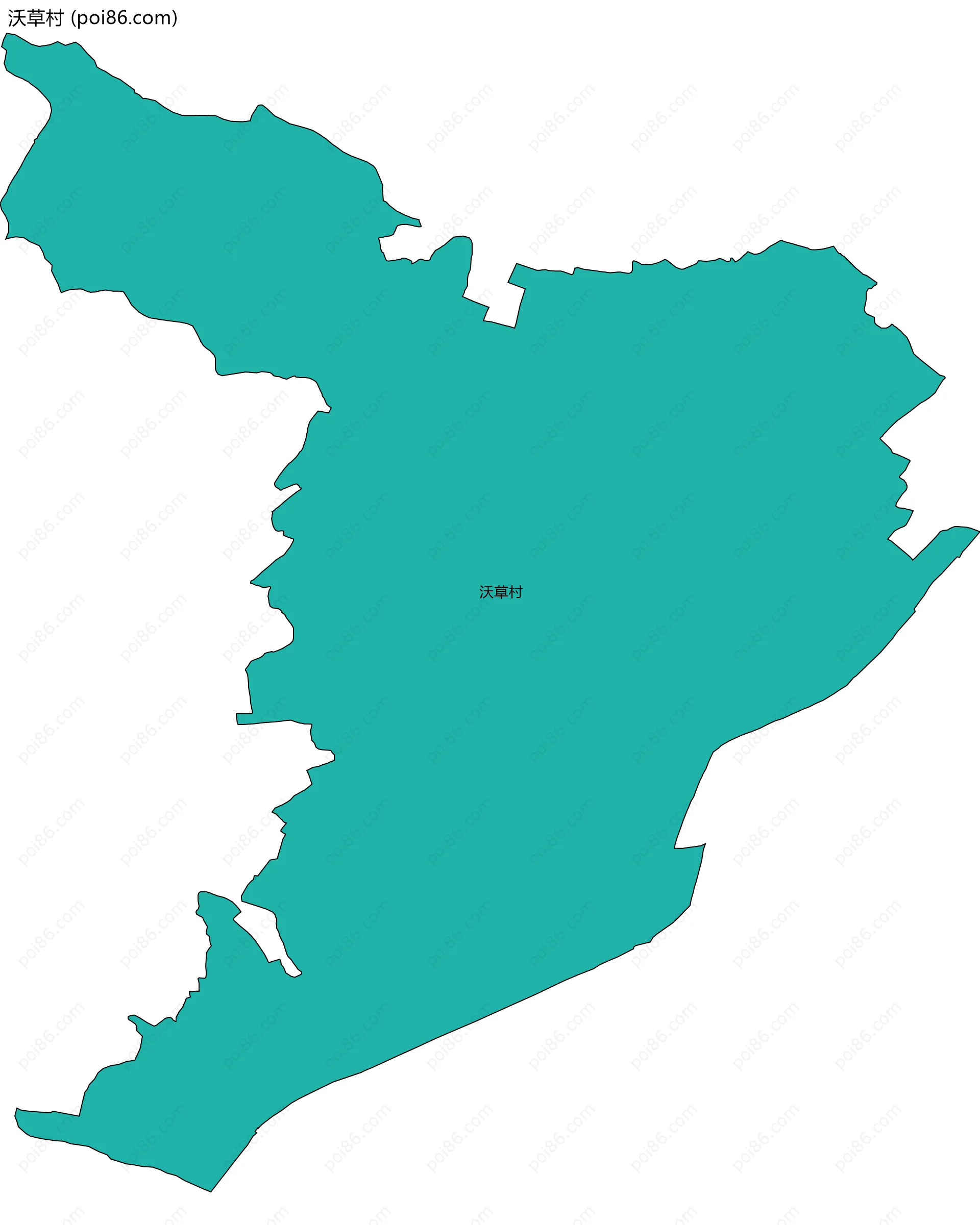 沃草村边界地图