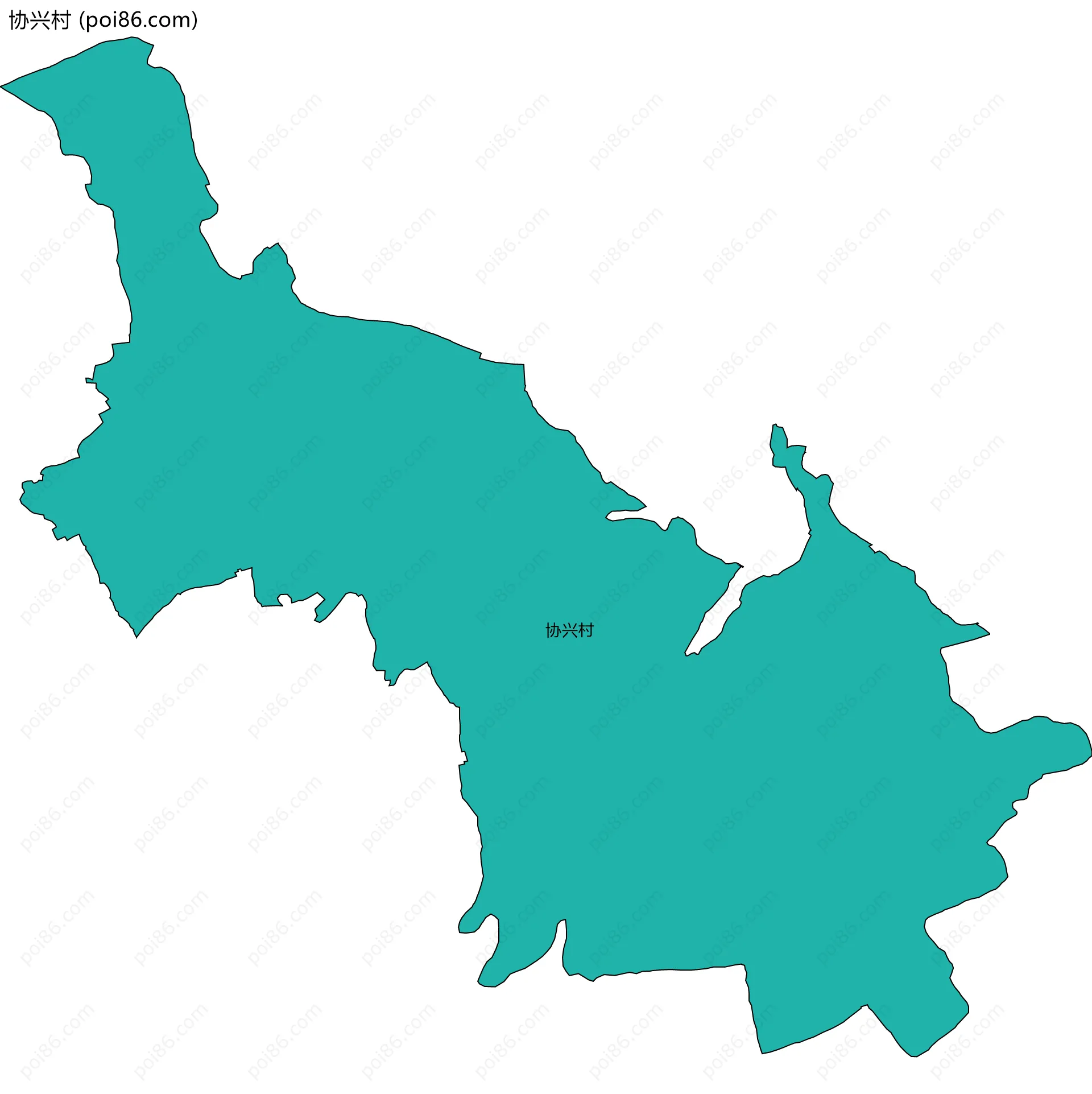 协兴村边界地图