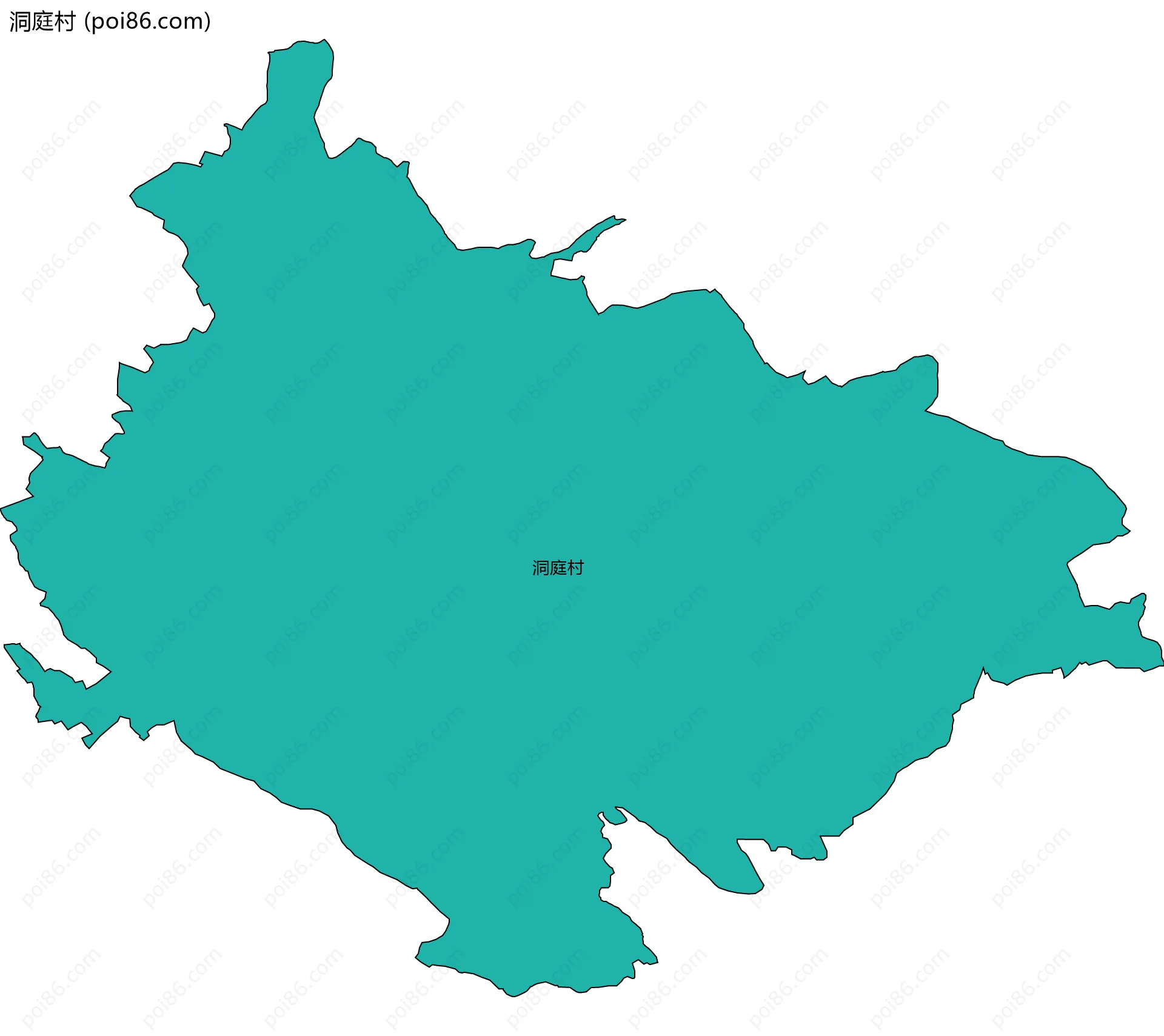 洞庭村边界地图