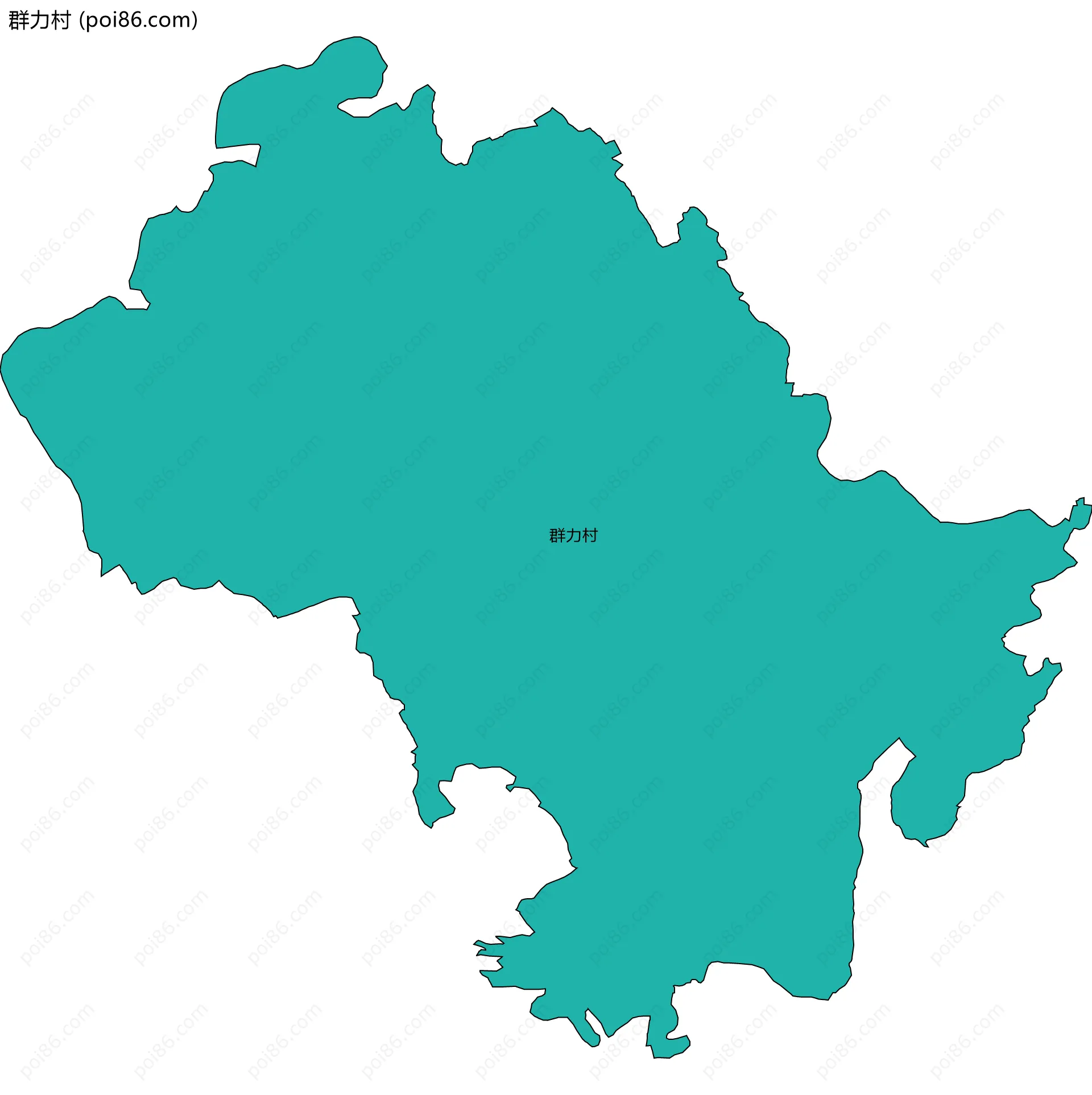 群力村边界地图