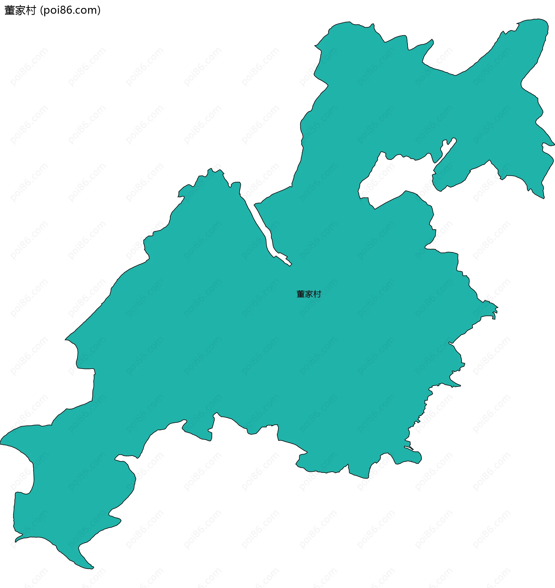 董家村边界地图