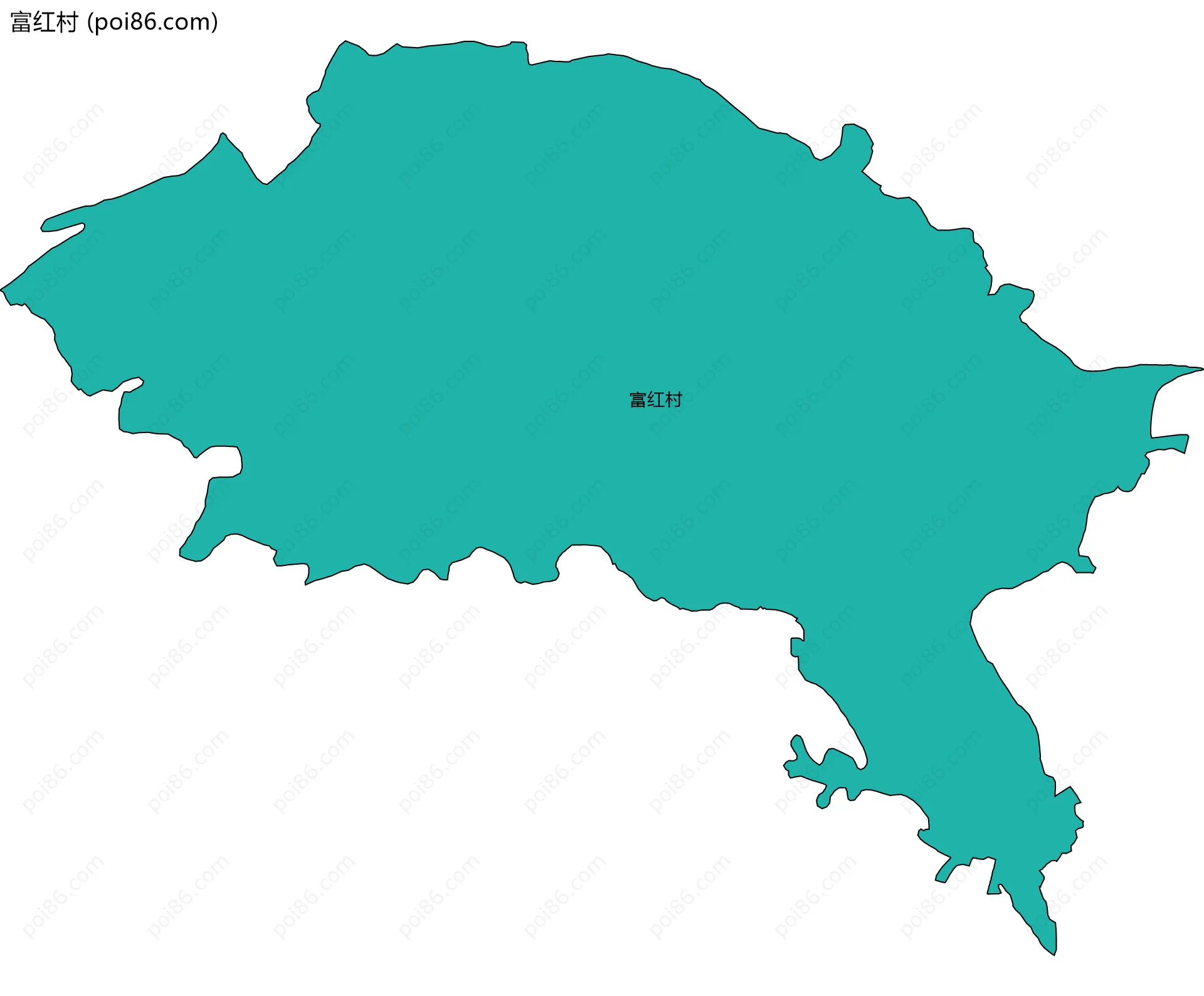 富红村边界地图