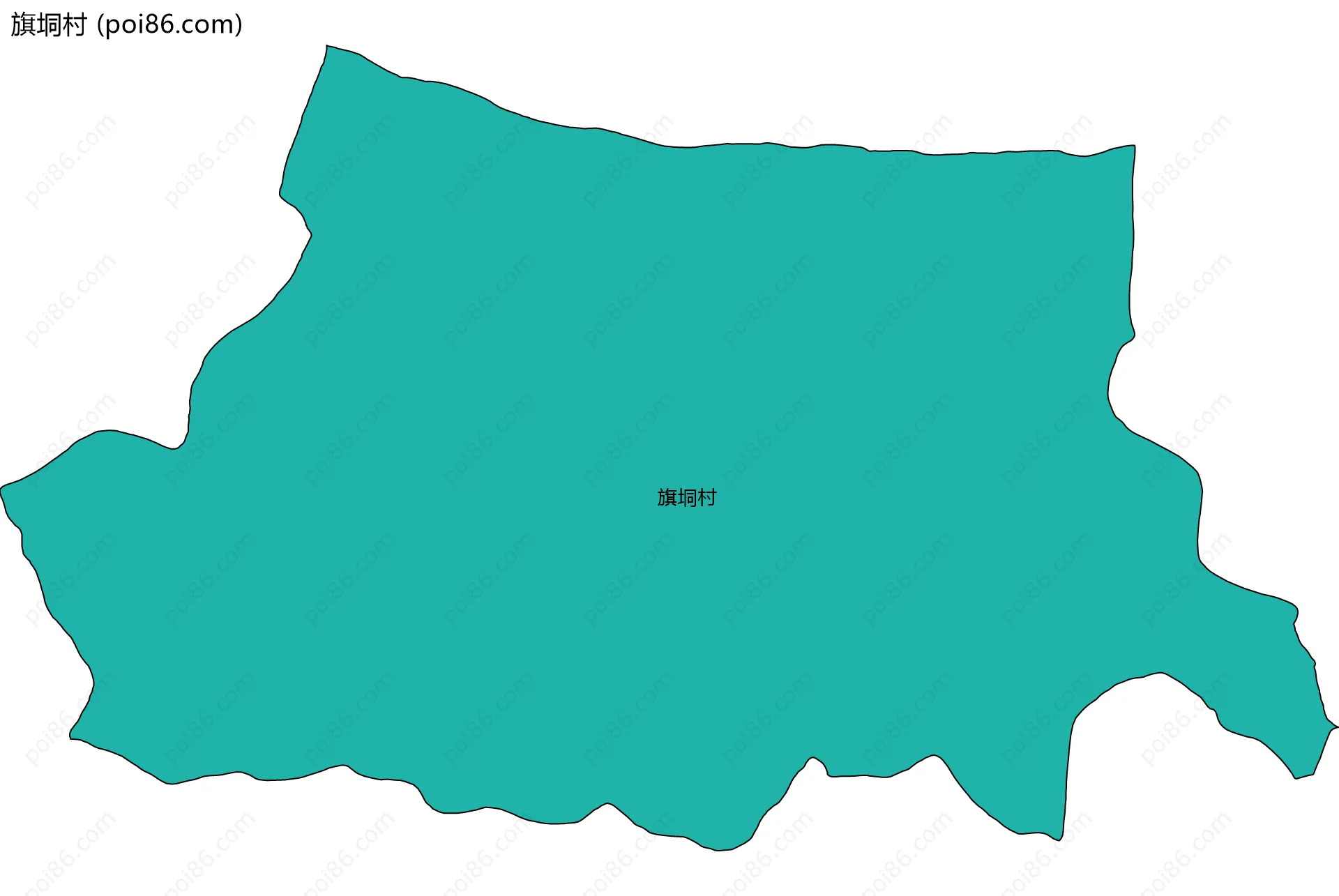 旗垌村边界地图