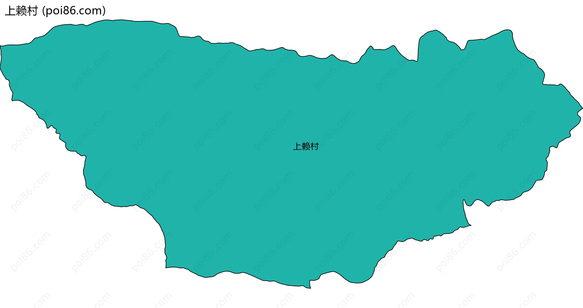 上赖村边界地图