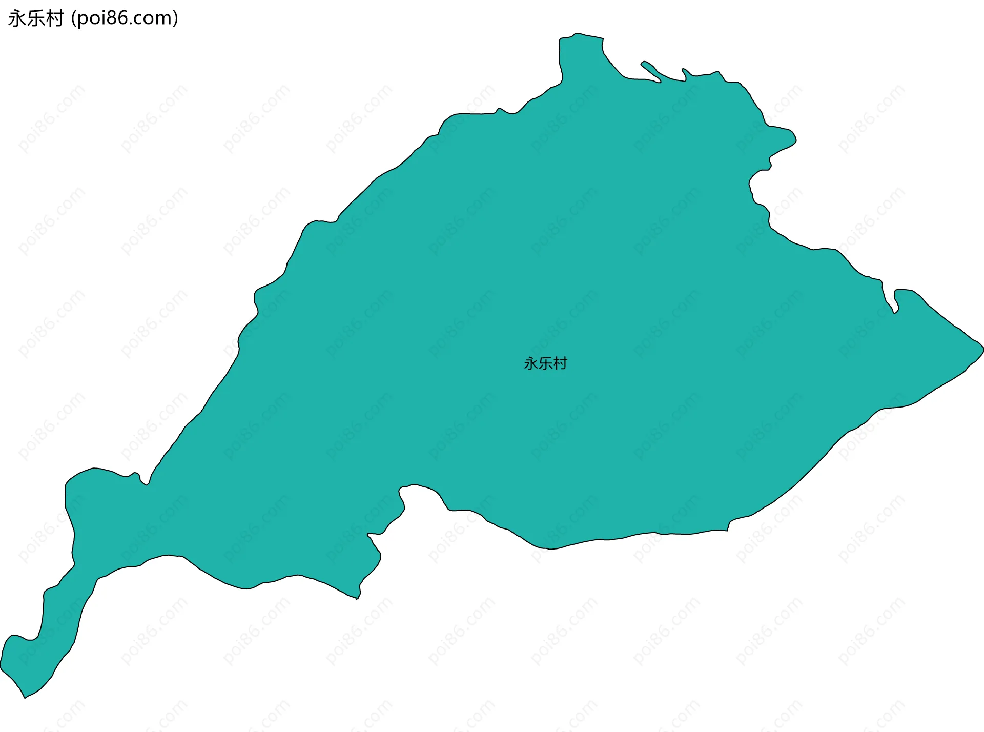 永乐村边界地图