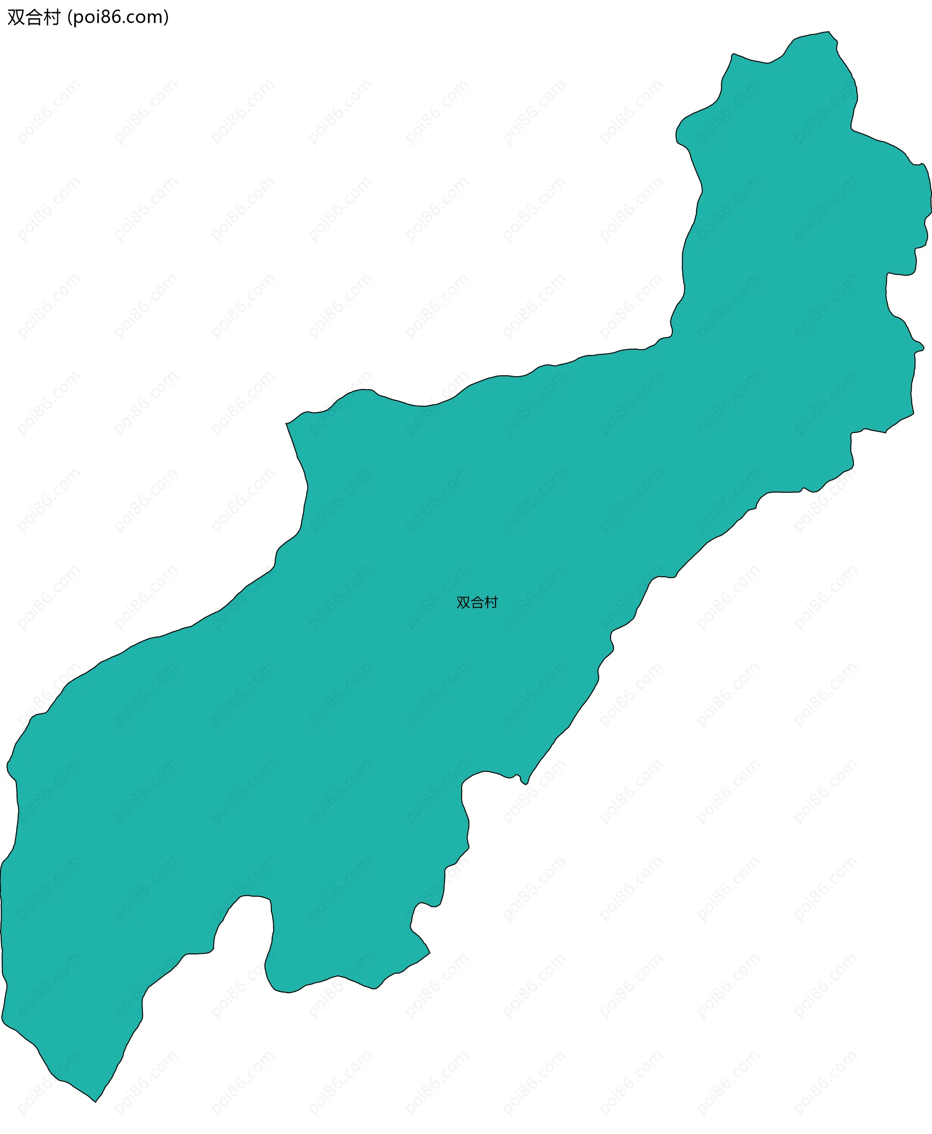 双合村边界地图