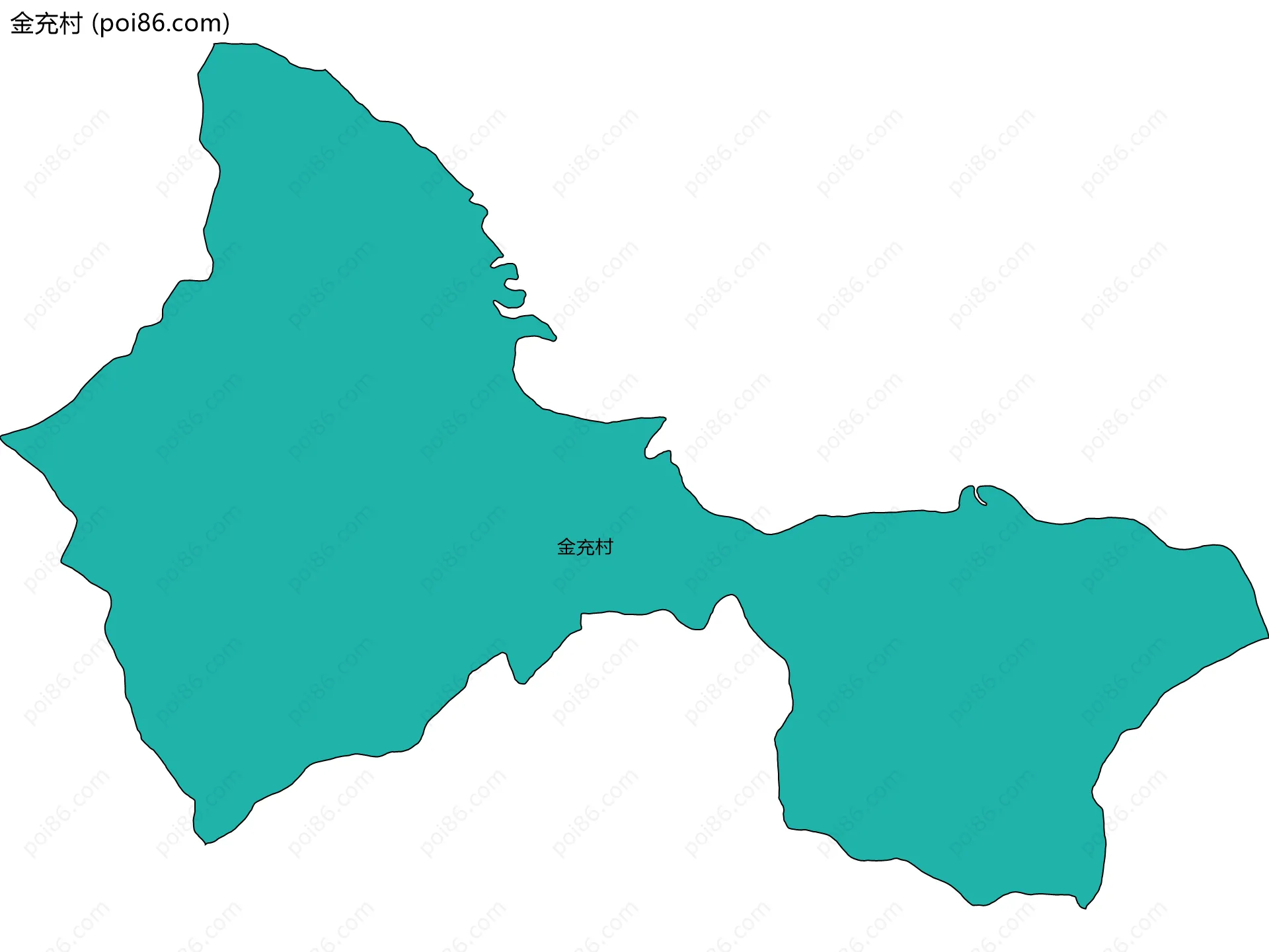 金充村边界地图