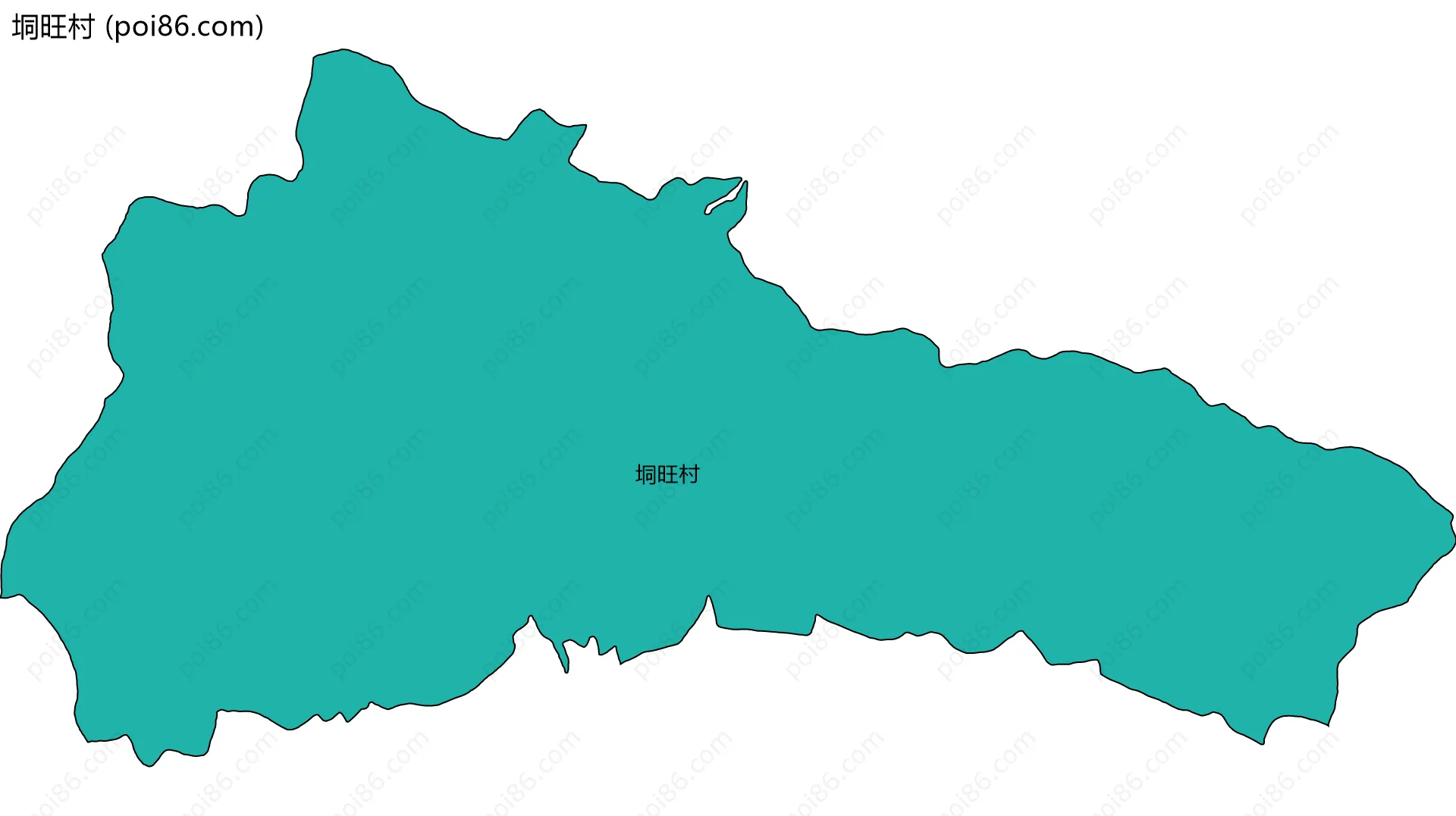 垌旺村边界地图